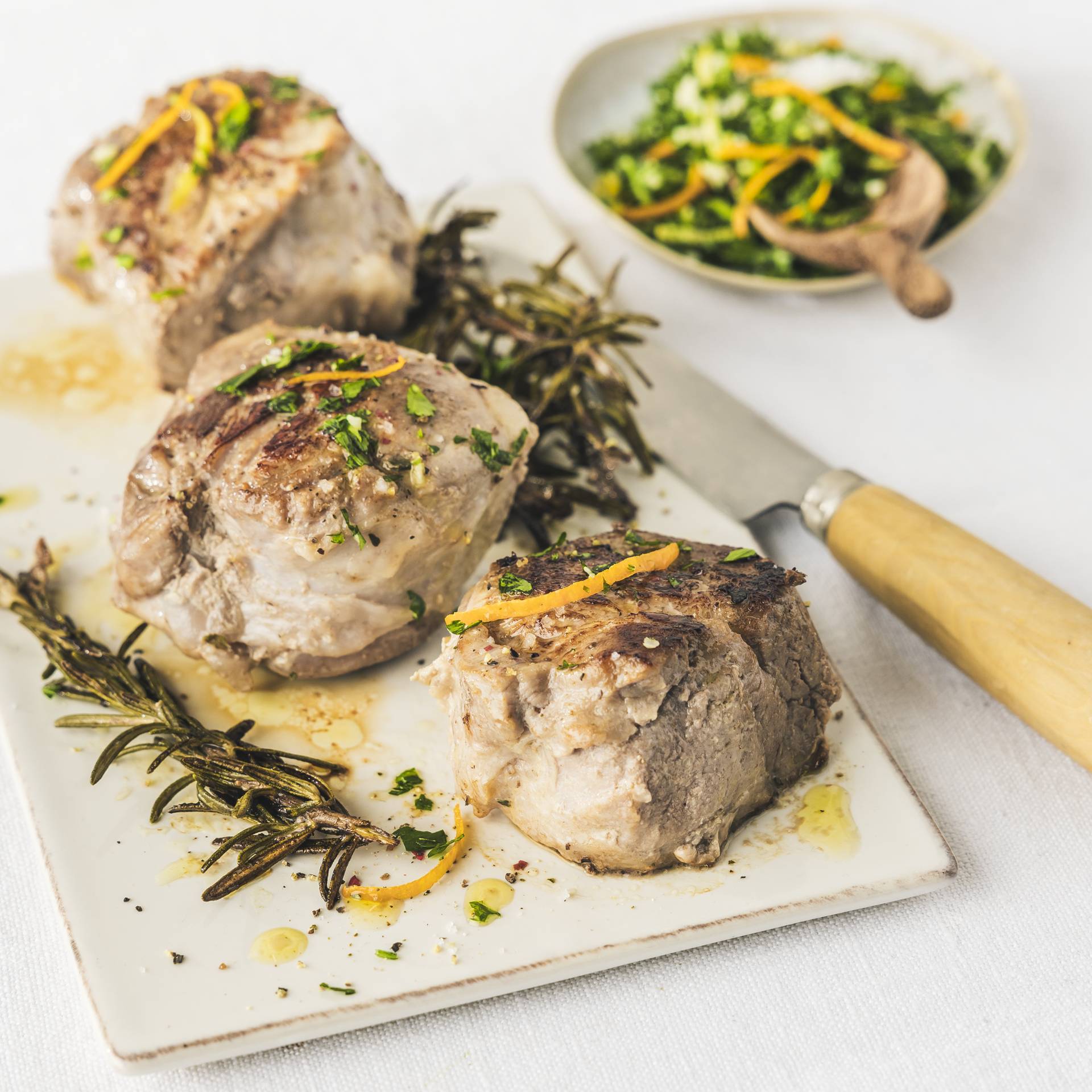 Filet mignon van vacuüm gegaard varkensvlees, gremolata - Recette Cookeo 9in1 | Moulinex