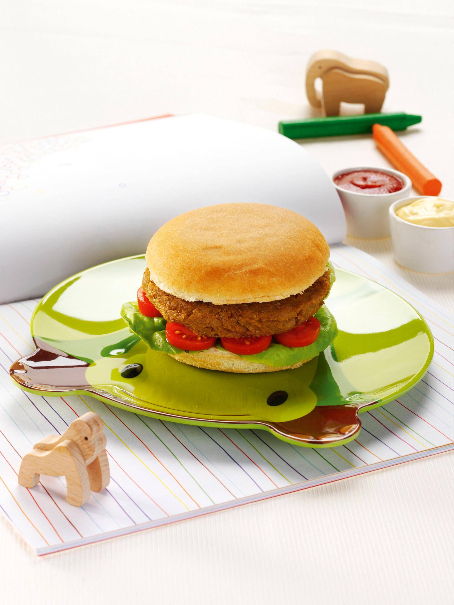 Hamburgers végétariens pour les enfants - Recette Companion Connect | Moulinex