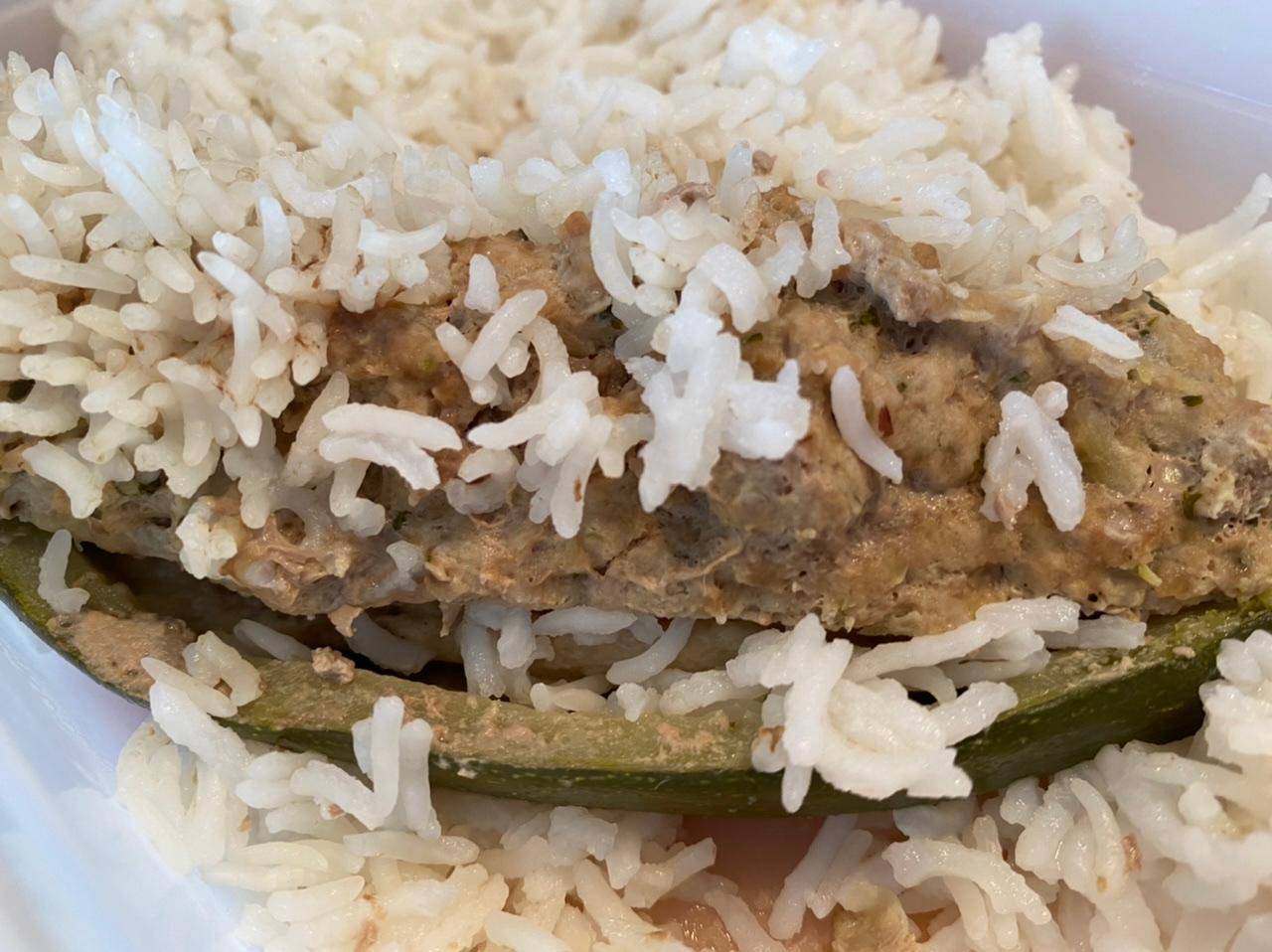 Courgettes farcies et riz basmati - Recette Companion | Moulinex