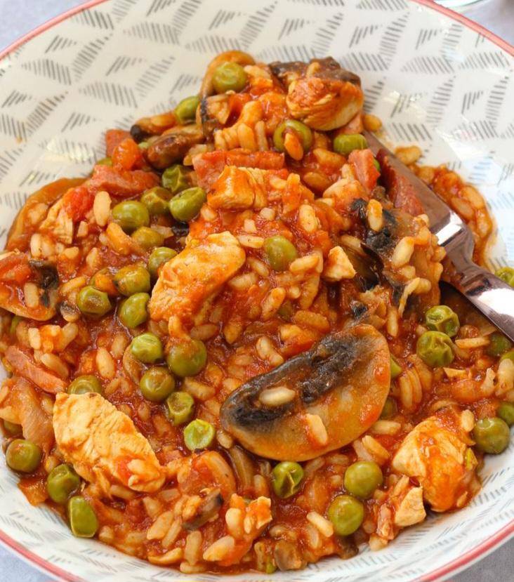Risotto tomates, petits pois, champignons - Recette Cookeo V3 | Moulinex