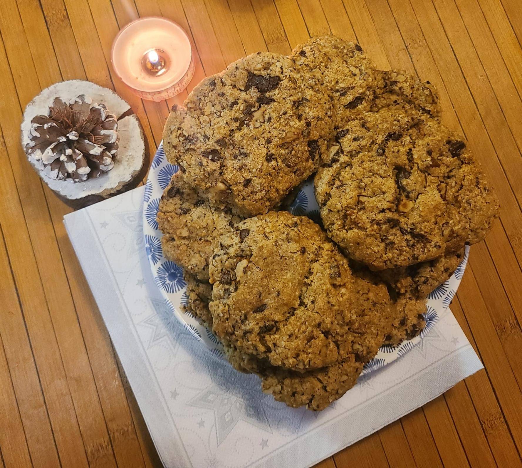 Cookies croustillants aux chocolat et noix - Recette Dual EasyFry&Grill | Moulinex