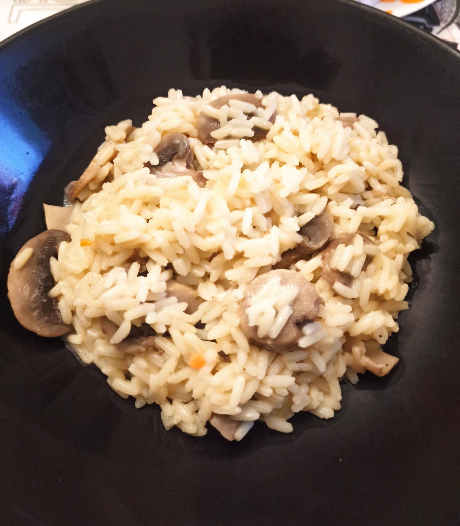 Riz aux champignons et crème fraîche - Recette Cookeo | Moulinex