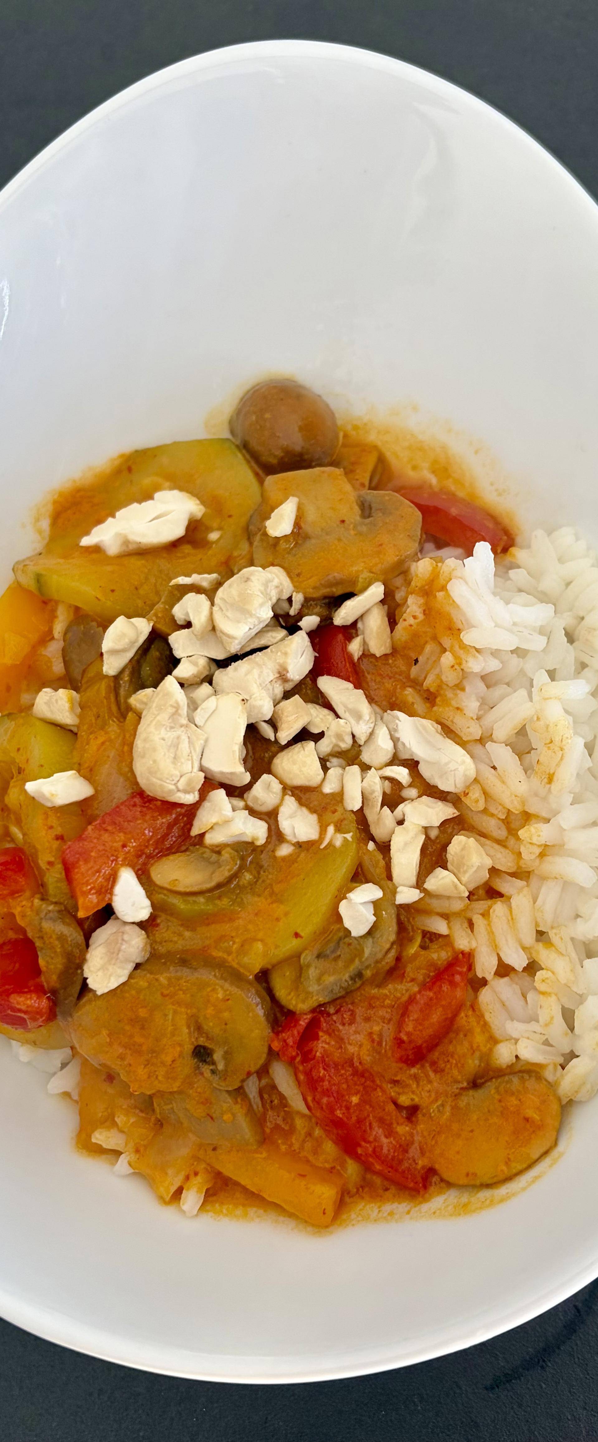 Curry Vegetarien aux legumes - Recette Companion Connect XL | Moulinex
