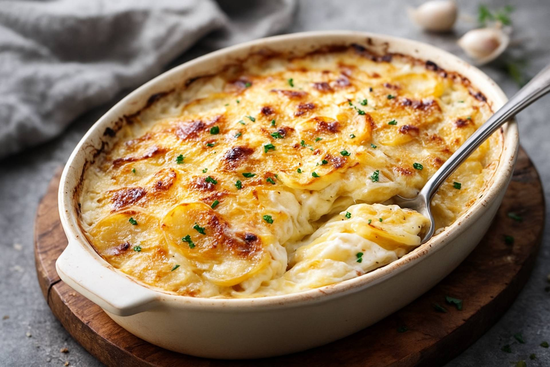 Gratin dauphinois maison - Recette Companion Connect XL | Moulinex
