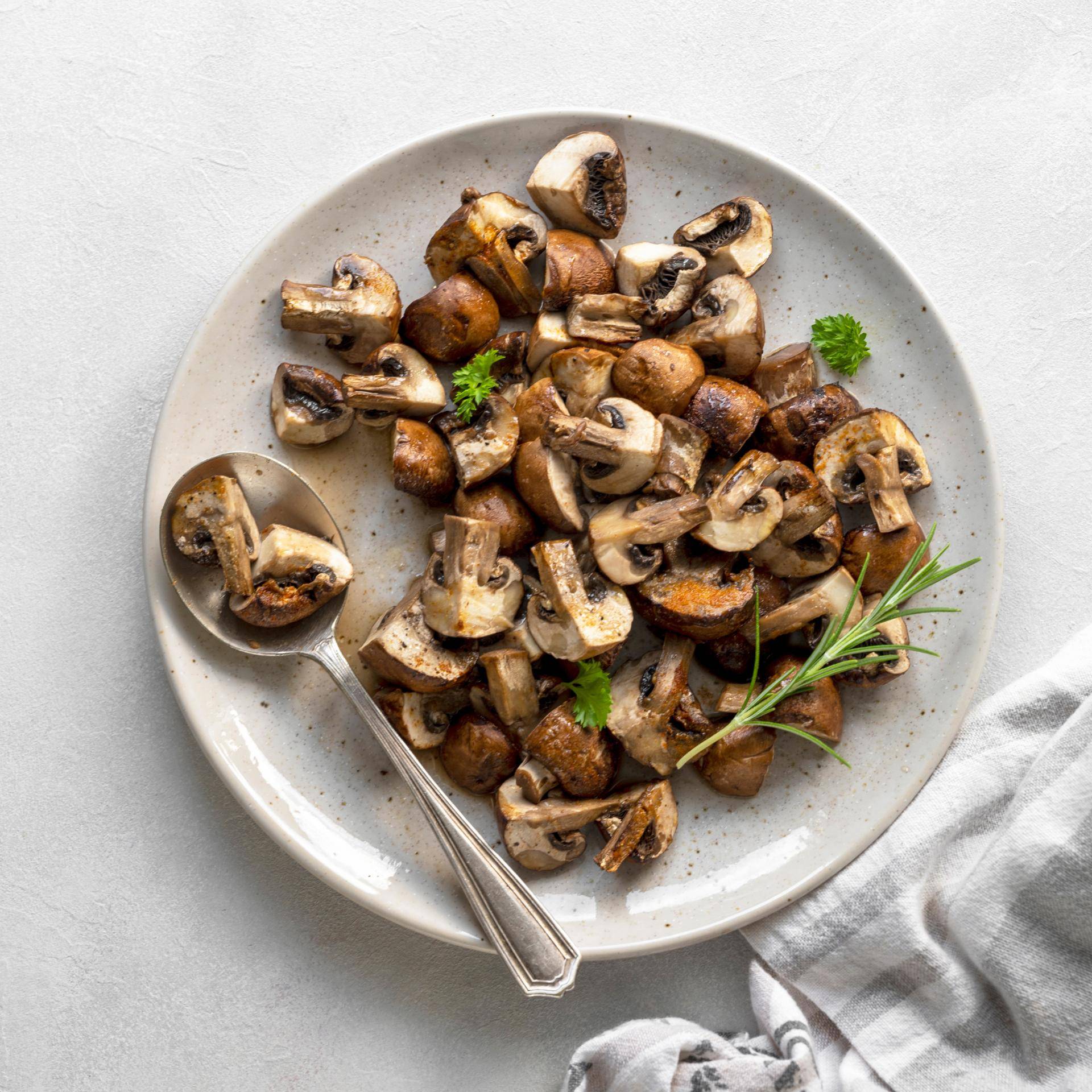 Champignons rôtis - Recette Dual EasyFry&Grill | Moulinex