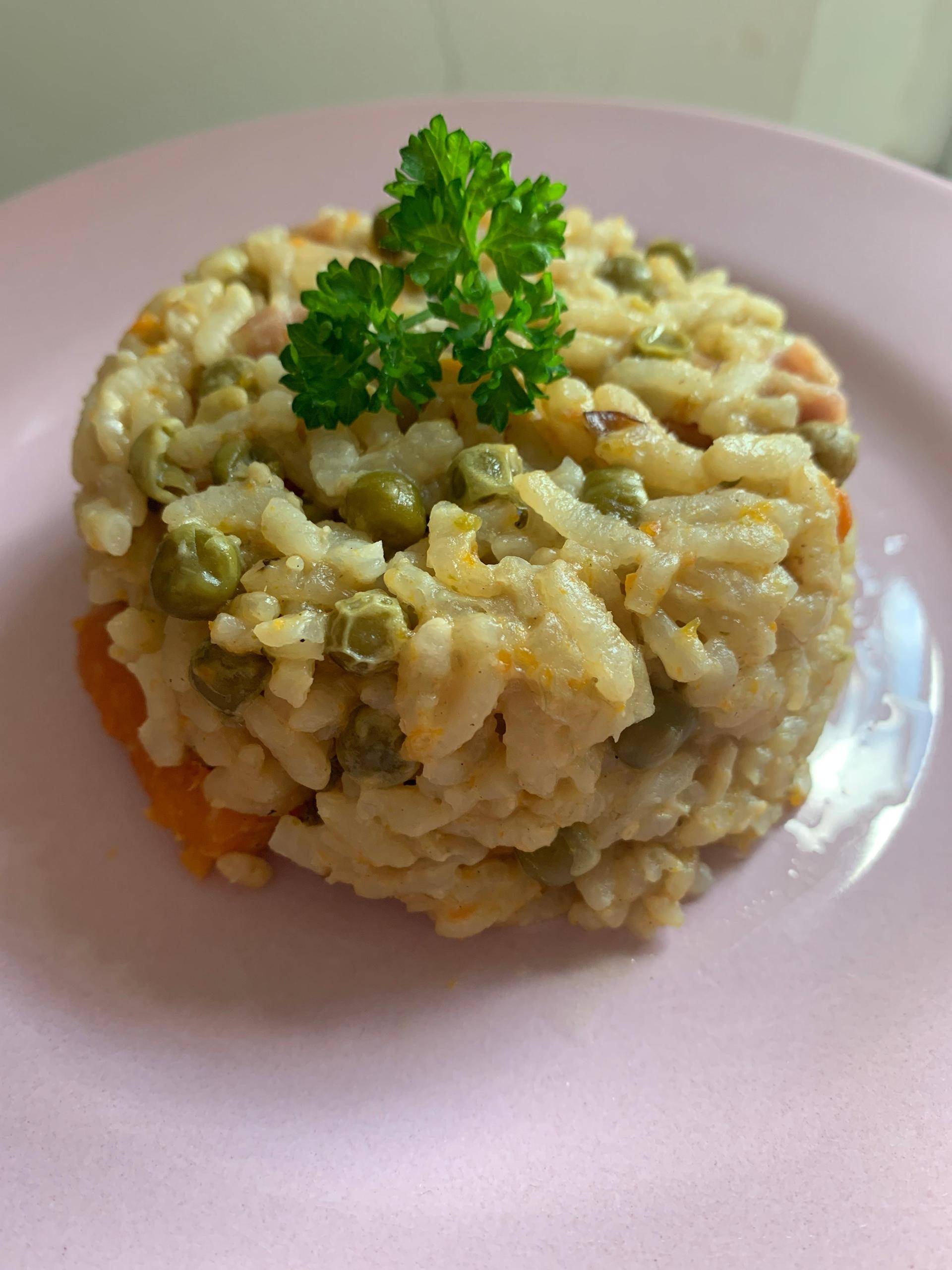 Risotto petits pois carottes et bacon - Recette Cookeo | Moulinex