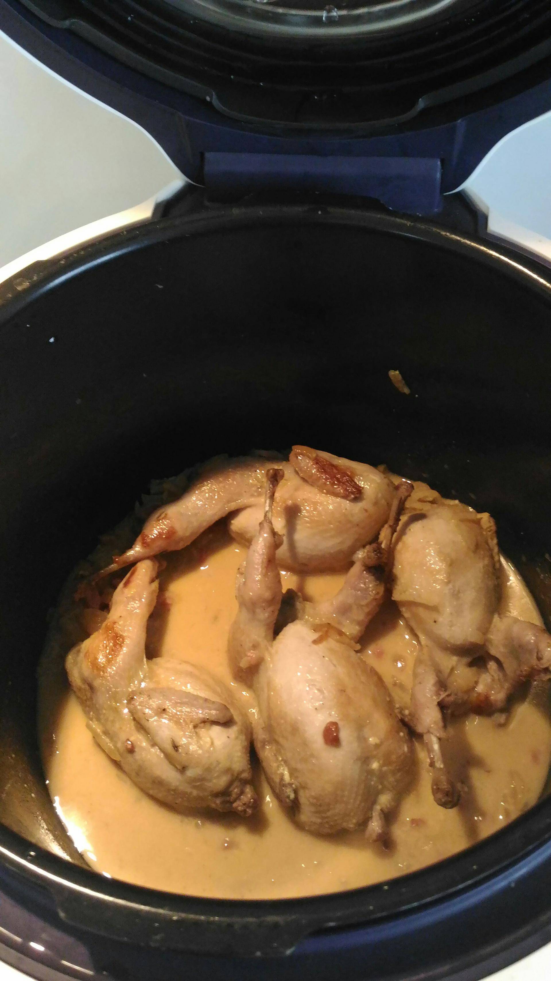 Cailles au muscade et à la moutarde - Recette Cookeo | Moulinex