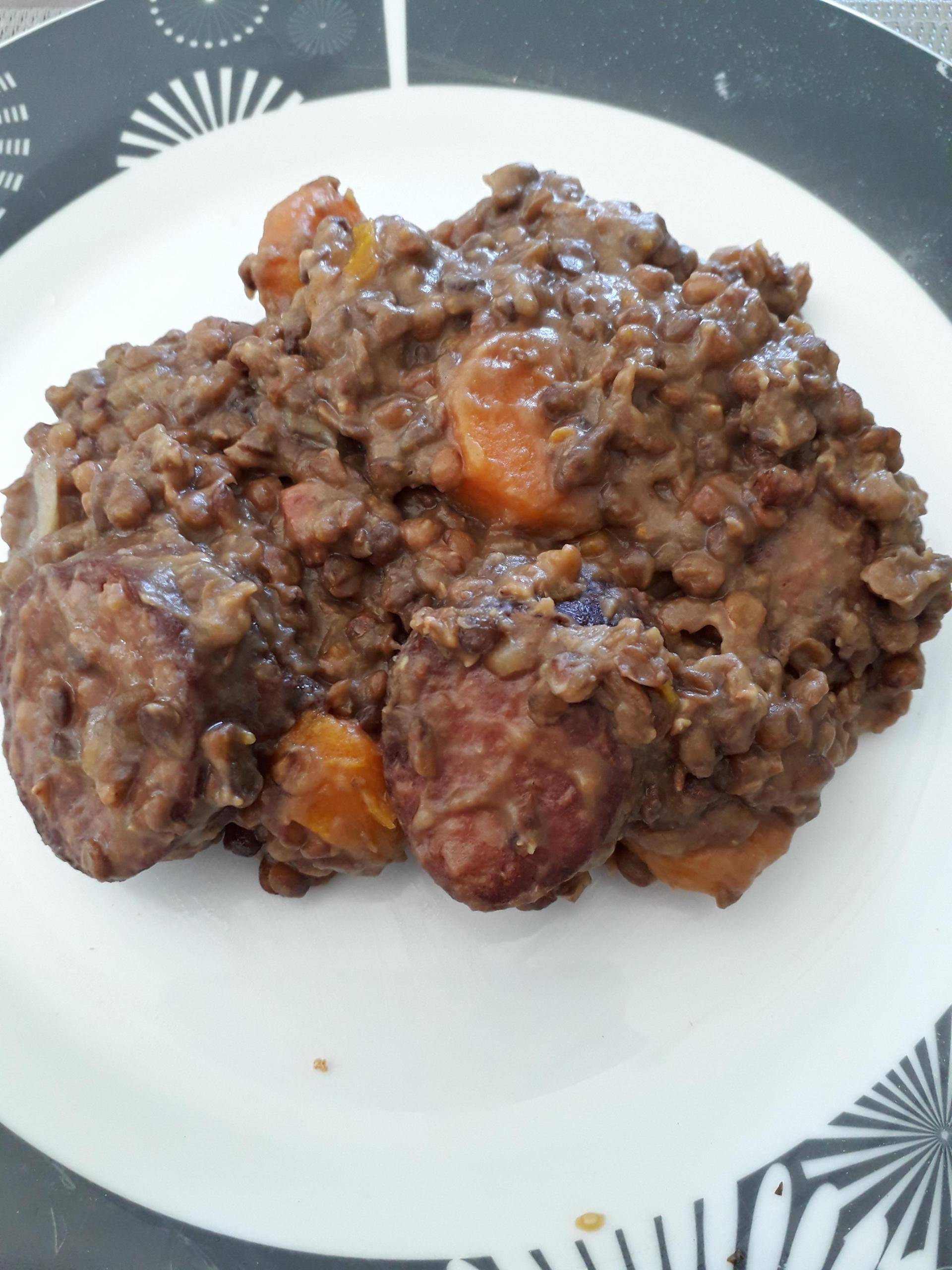 Lentilles Saucisses by Nénelle - Recette Cookeo V3 | Moulinex