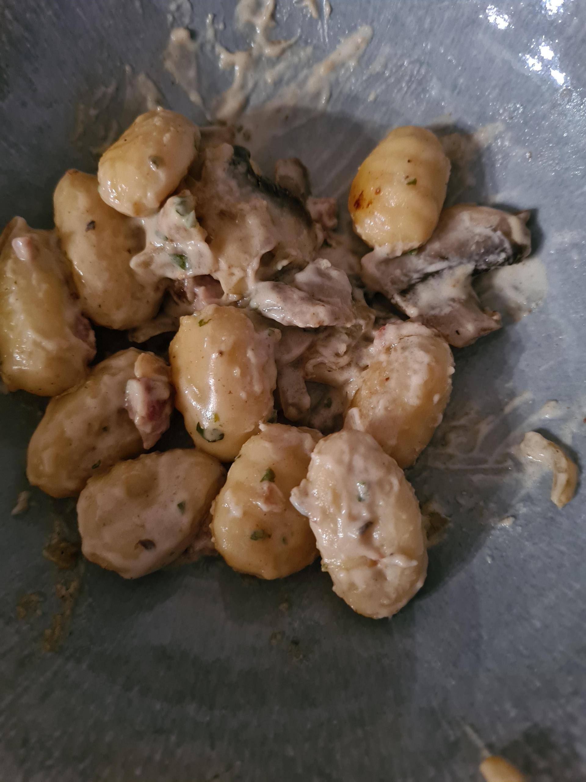 Gnocchis lardons champignons - Recette Cookeo | Moulinex