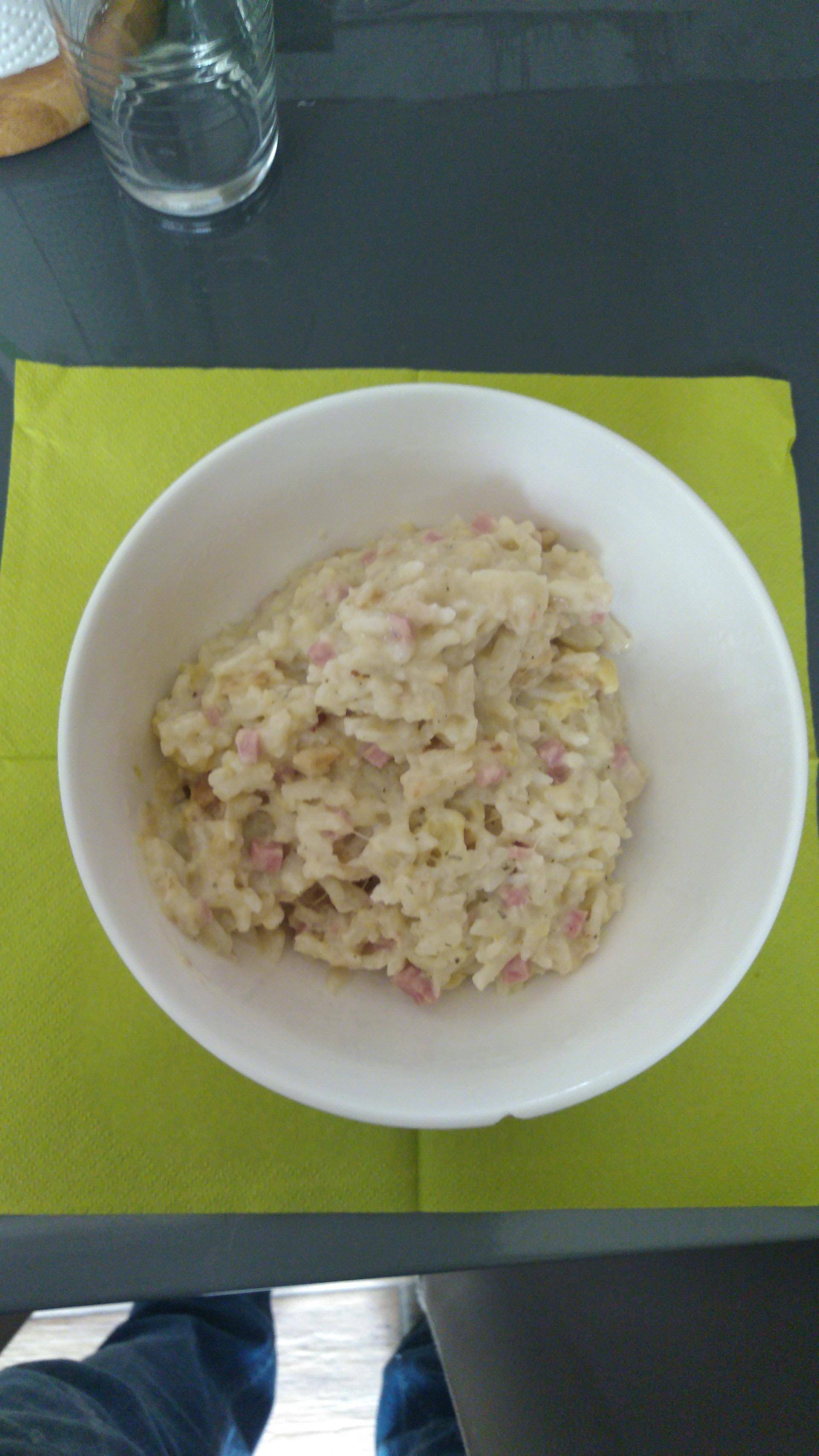 Risotto jambon courgette fromage de chèvre - Recette Cookeo | Moulinex
