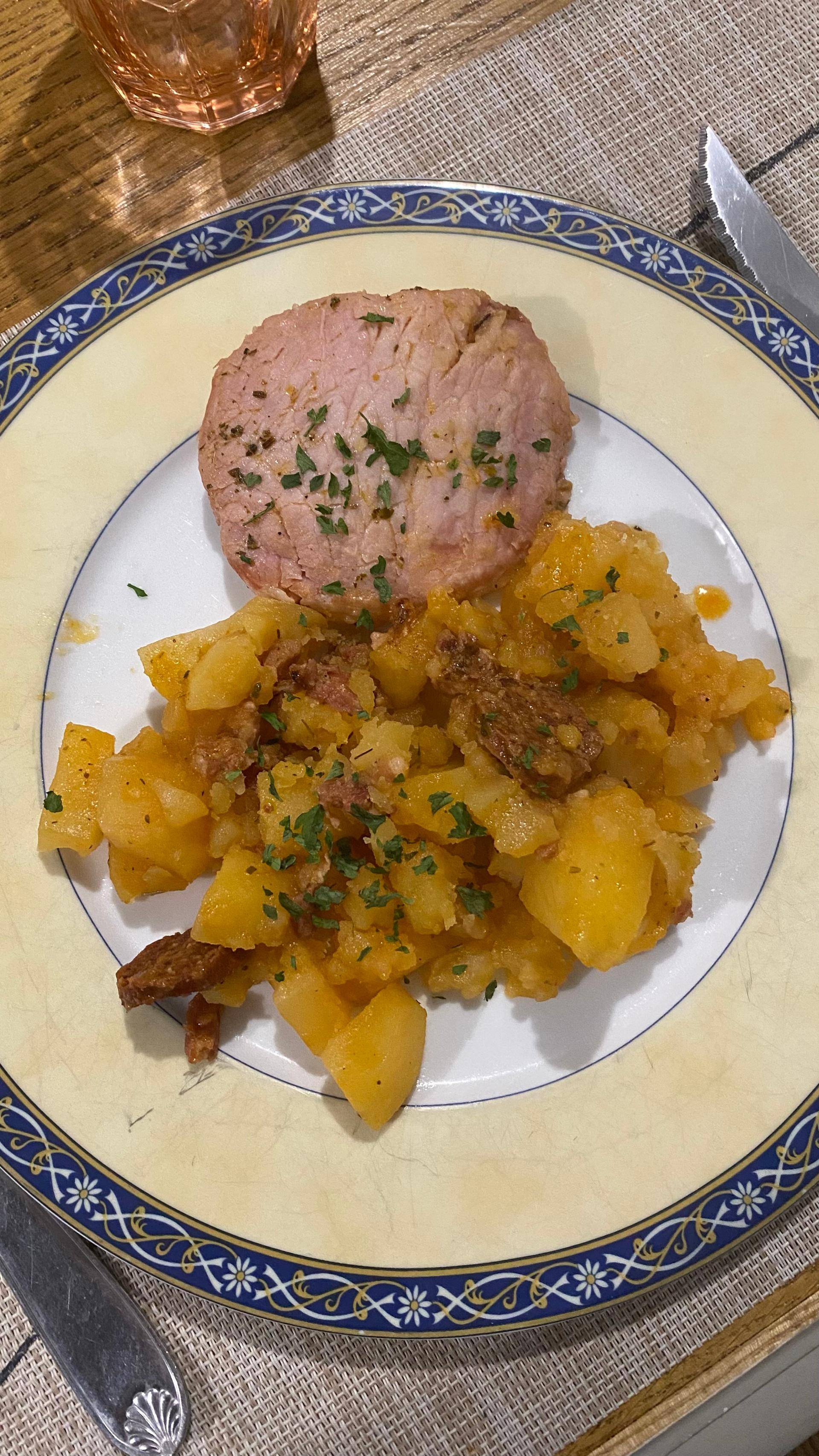 Rôti de.porc au chorizo lardons pommes de terre - Recette Cookeo | Moulinex
