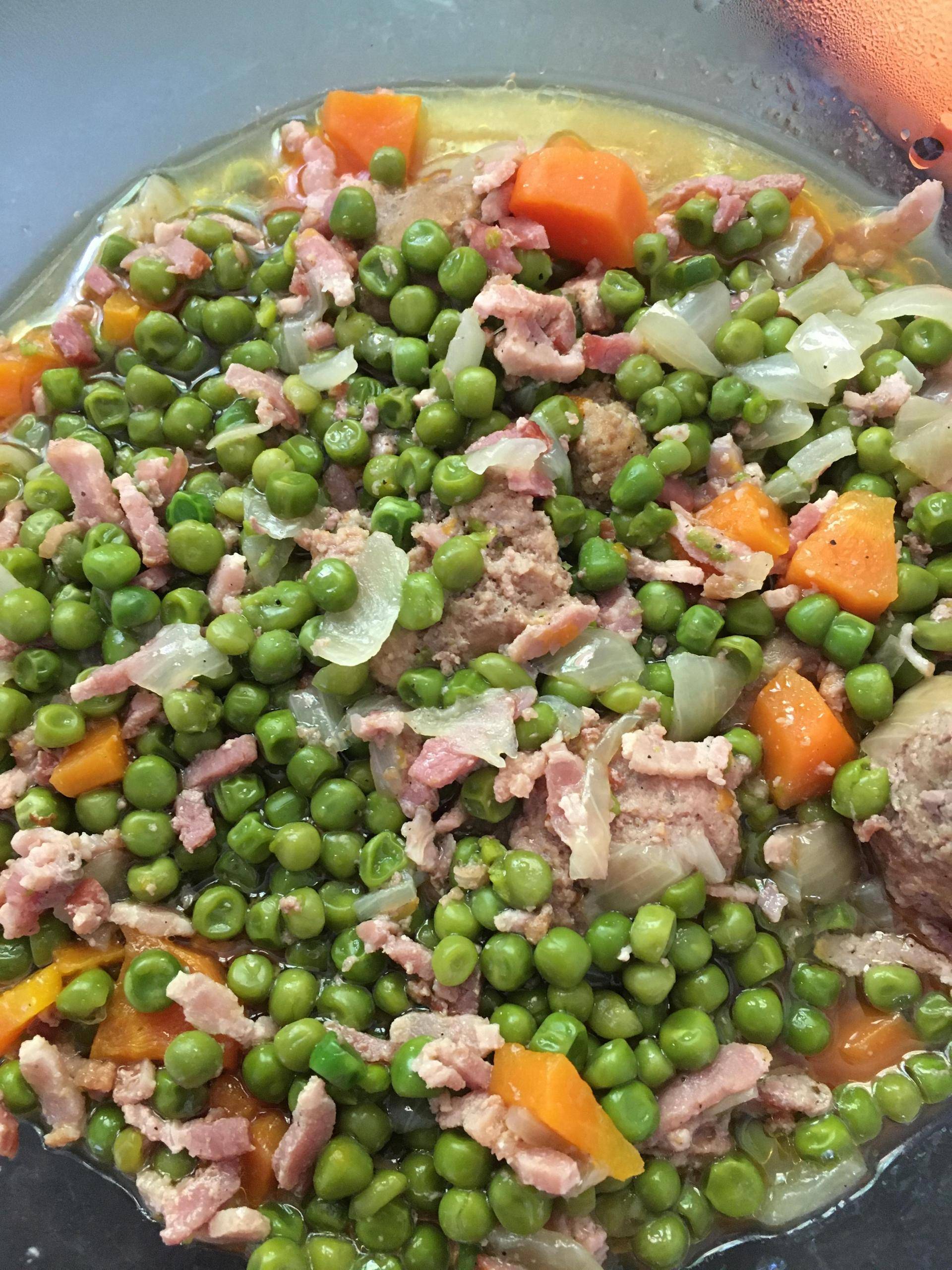 Petits pois boulettes de boeuf - Recette Cookeo | Moulinex