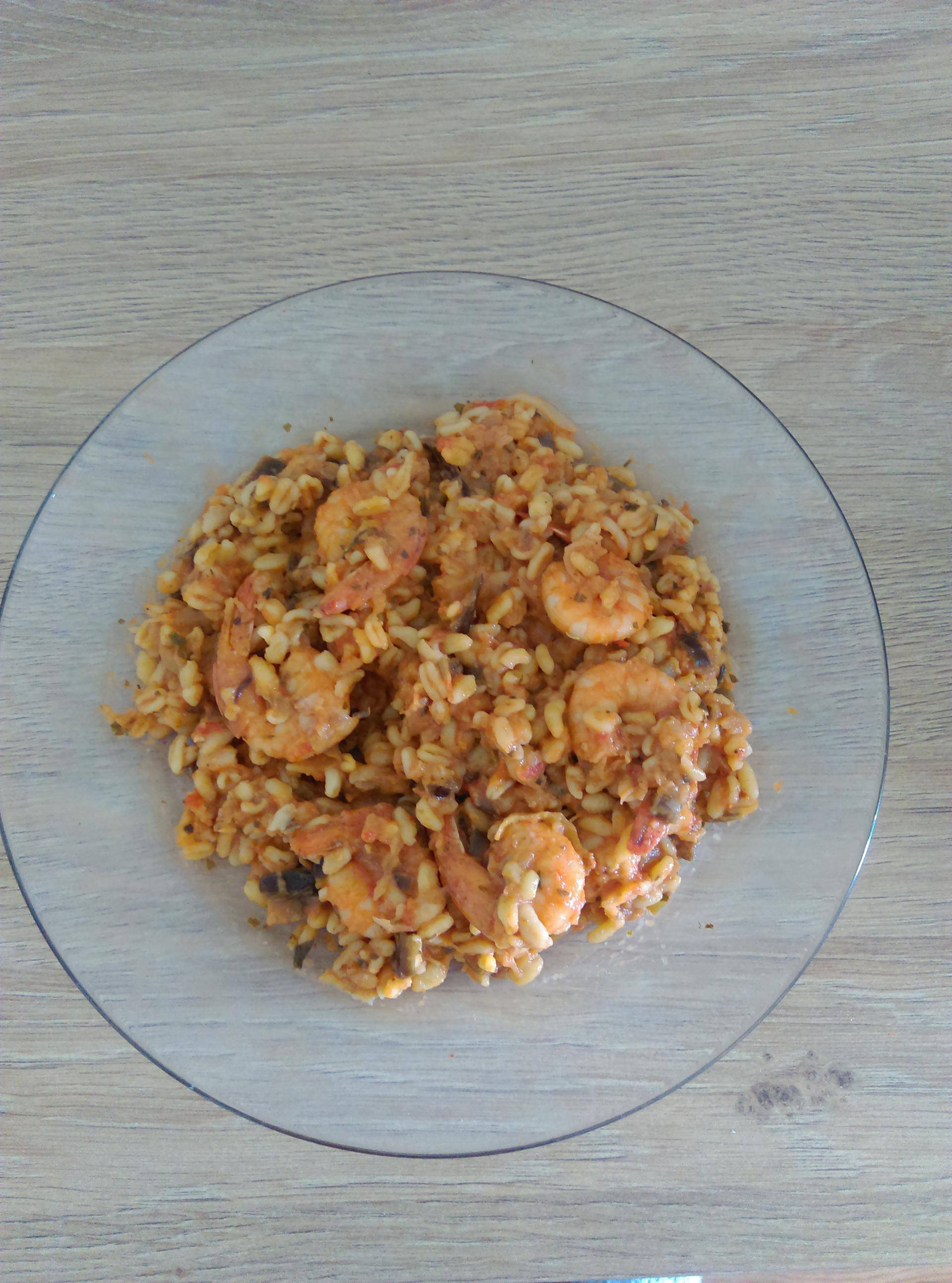 Ebly au crevettes et aubergines façon risotto (light) - Recette Cookeo | Moulinex