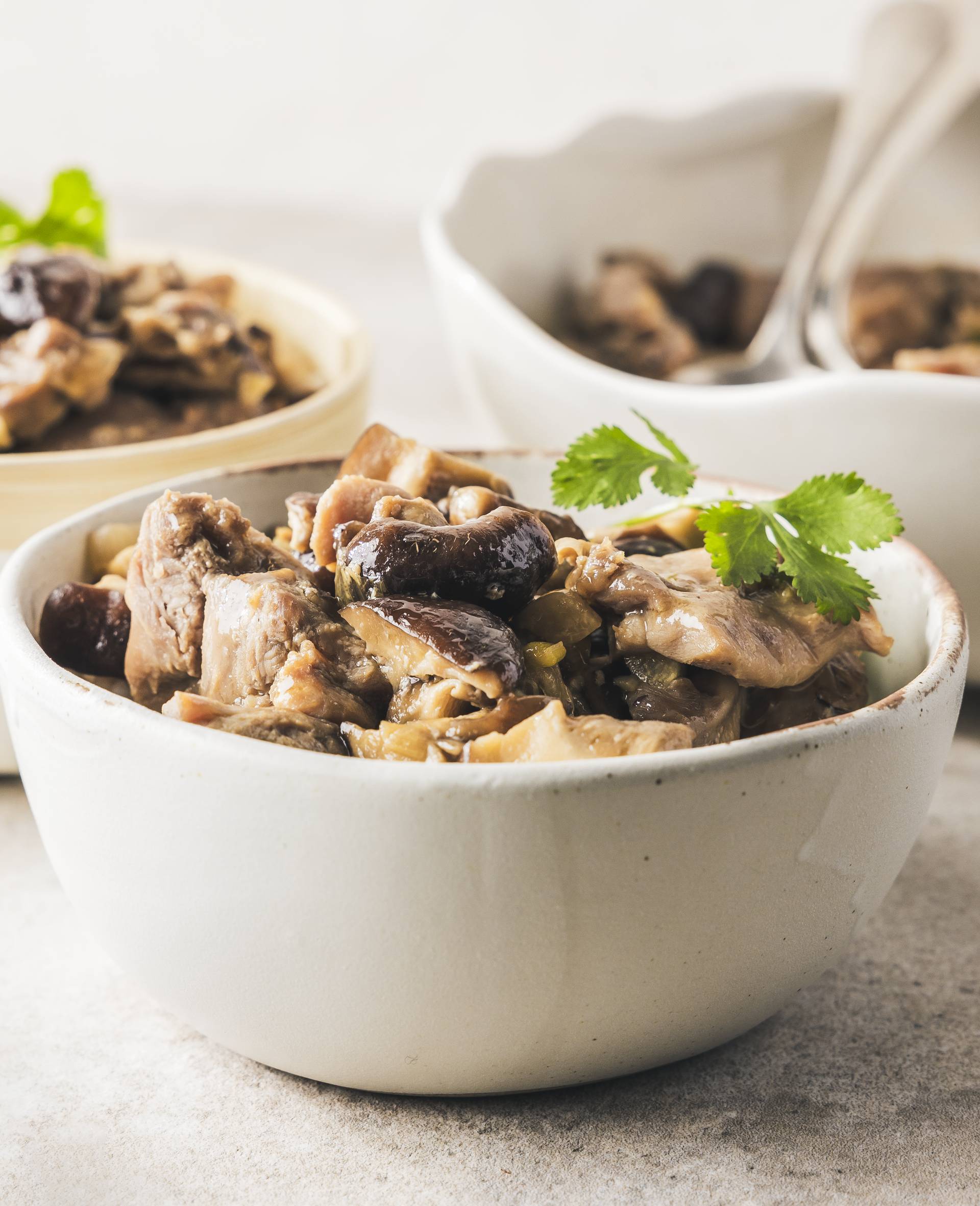 Gestoomde kip met shiitakes, honing en soja - Recette Cookeo 9in1 | Moulinex