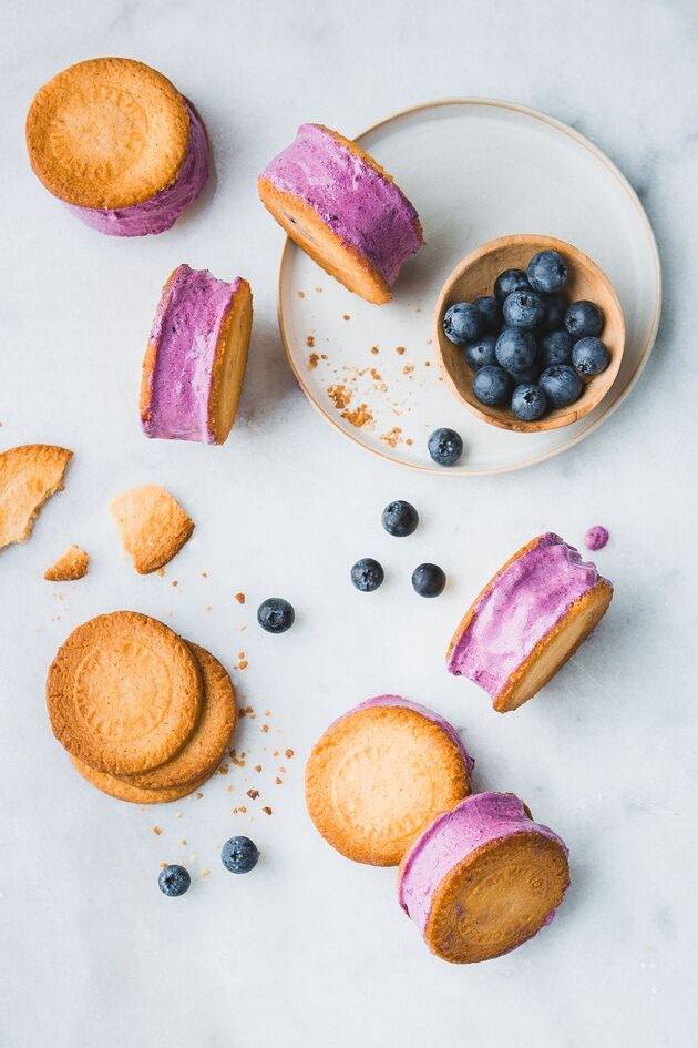 Sandwich glacé aux myrtilles - Recette Perfectmix + | Moulinex