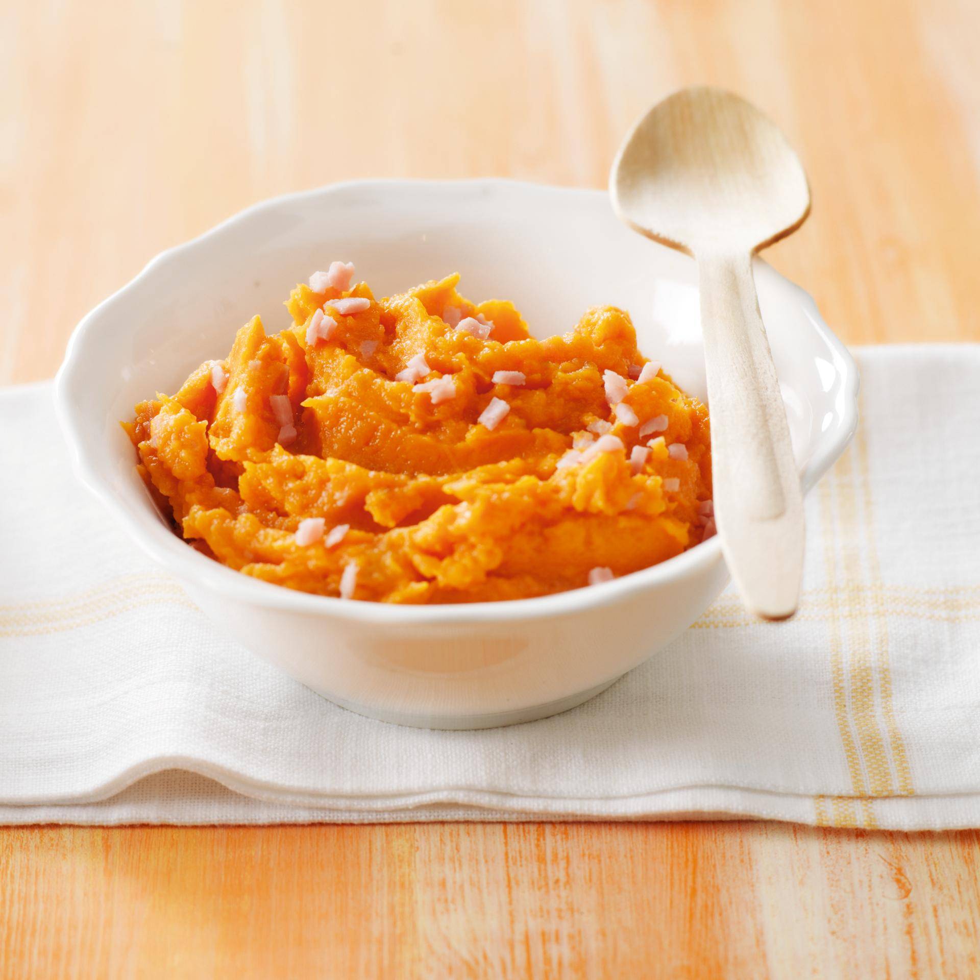 Purée de patates douces et jambon - Recette Companion Connect | Moulinex