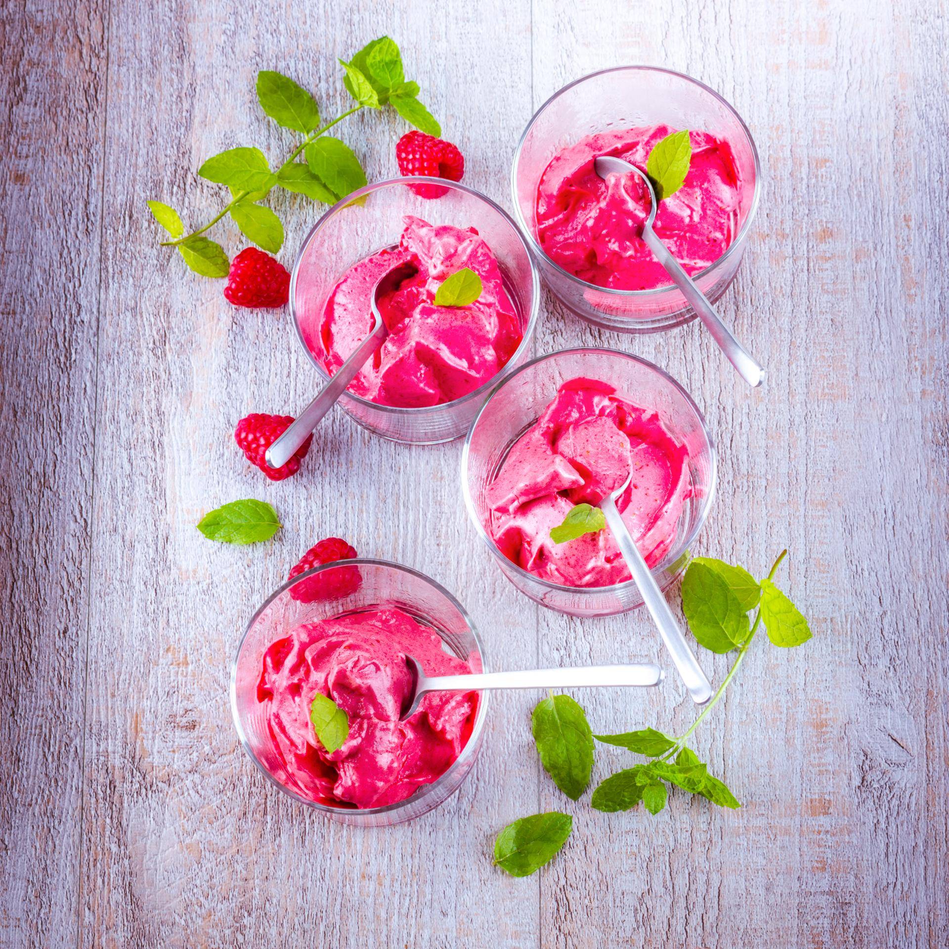 Sorbet framboise coco - Recette Blend up | Moulinex