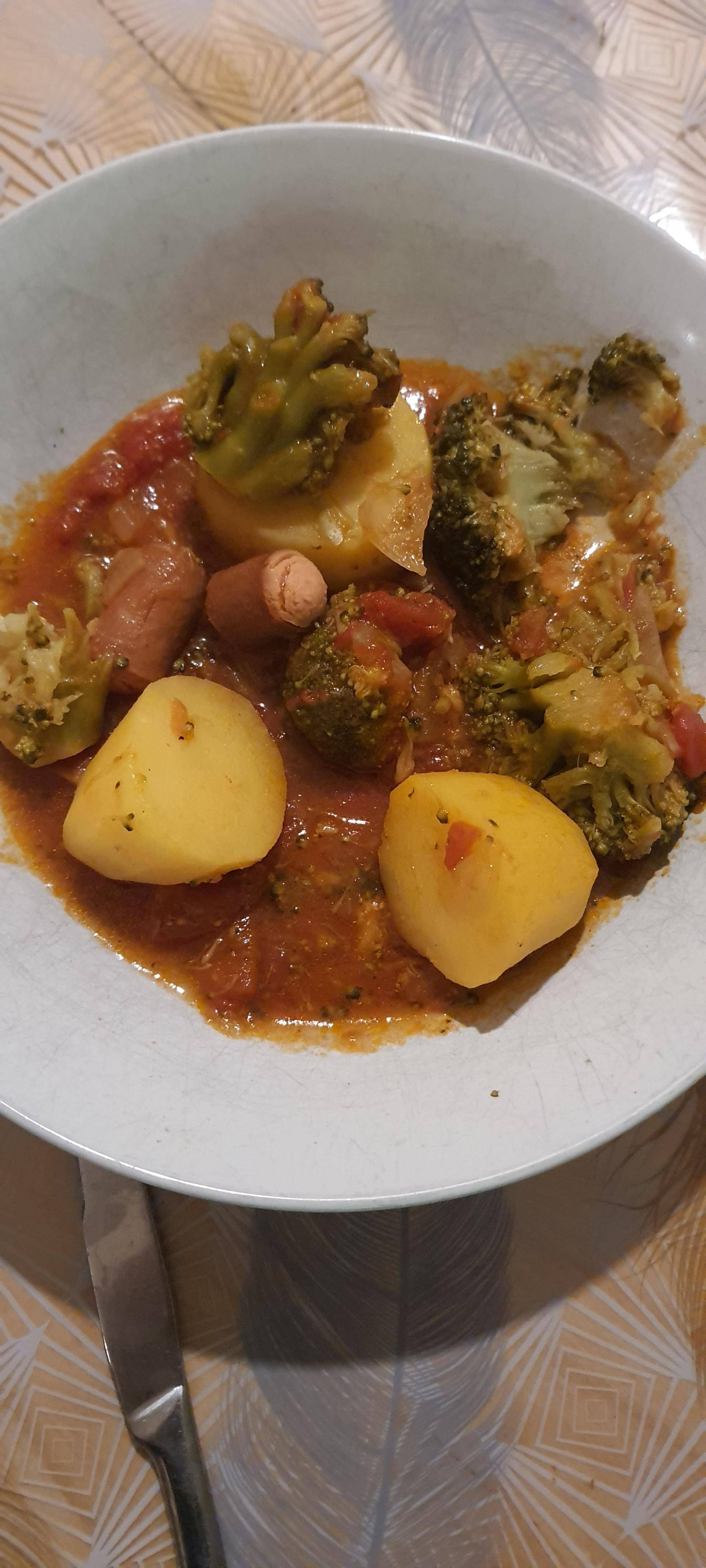 Brocolis pomme de terre tomate knaki - Recette Cookeo | Moulinex