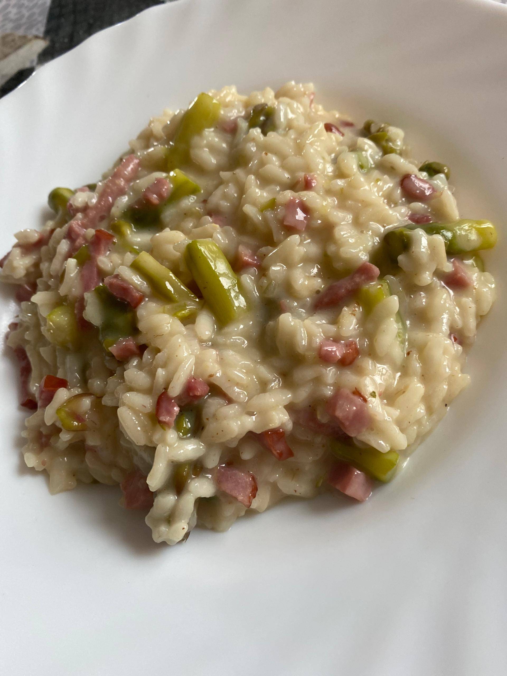 Risotto aux asperges et lardons - Recette Cookeo | Moulinex