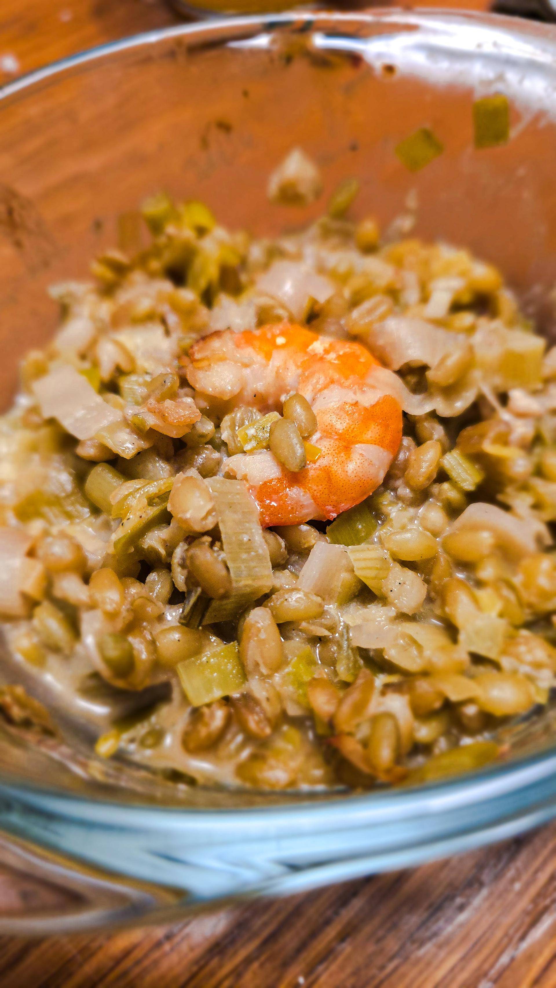 Freekeh crémeux et crevettes citronnés - Recette Companion Connect XL | Moulinex