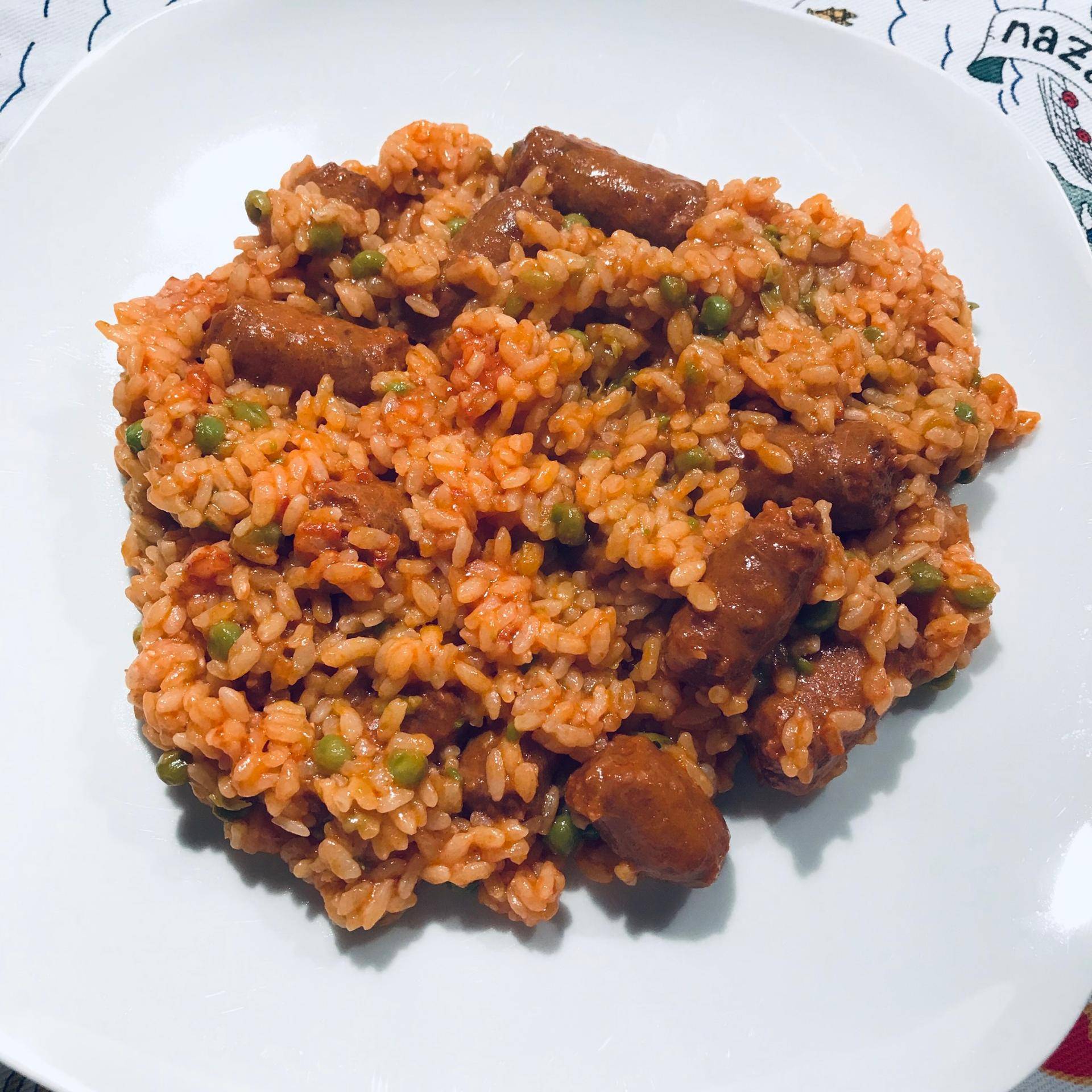 Riz merguez et petits pois - Recette Cookeo | Moulinex