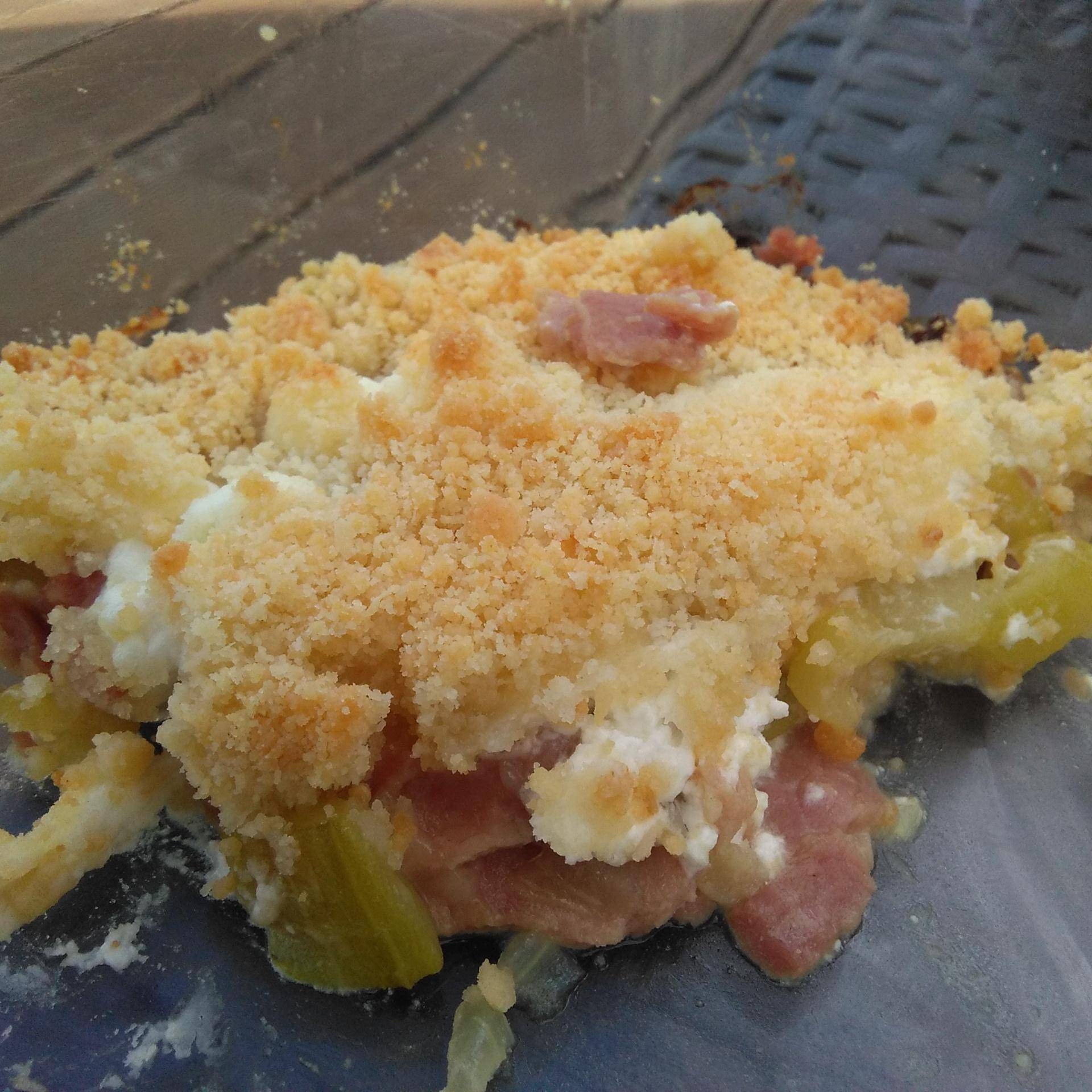 Crumble courgettes chèvre jambon - Recette Companion Connect XL | Moulinex