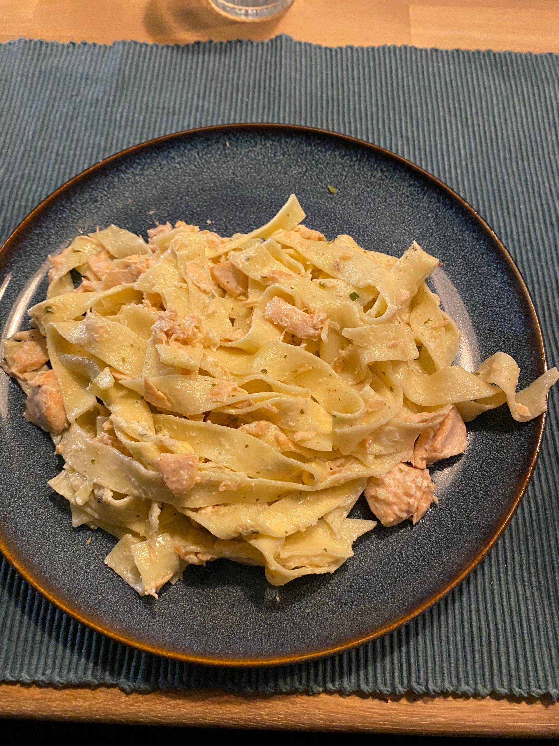 Tagliatelles au saumon - Recette Cookeo | Moulinex