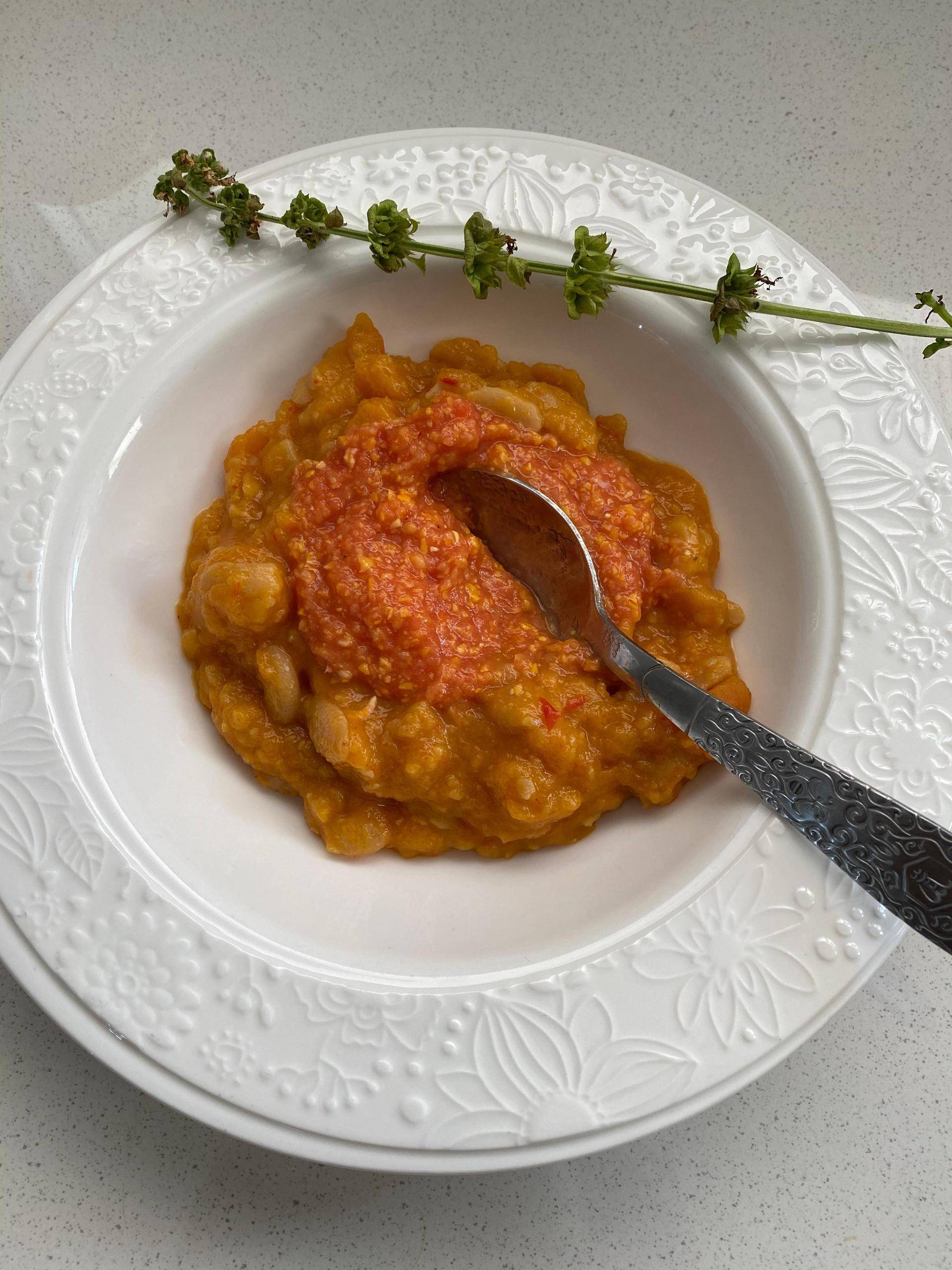 Flageolets avec courge (plat chilien adapté) - Recette Companion Connect XL | Moulinex