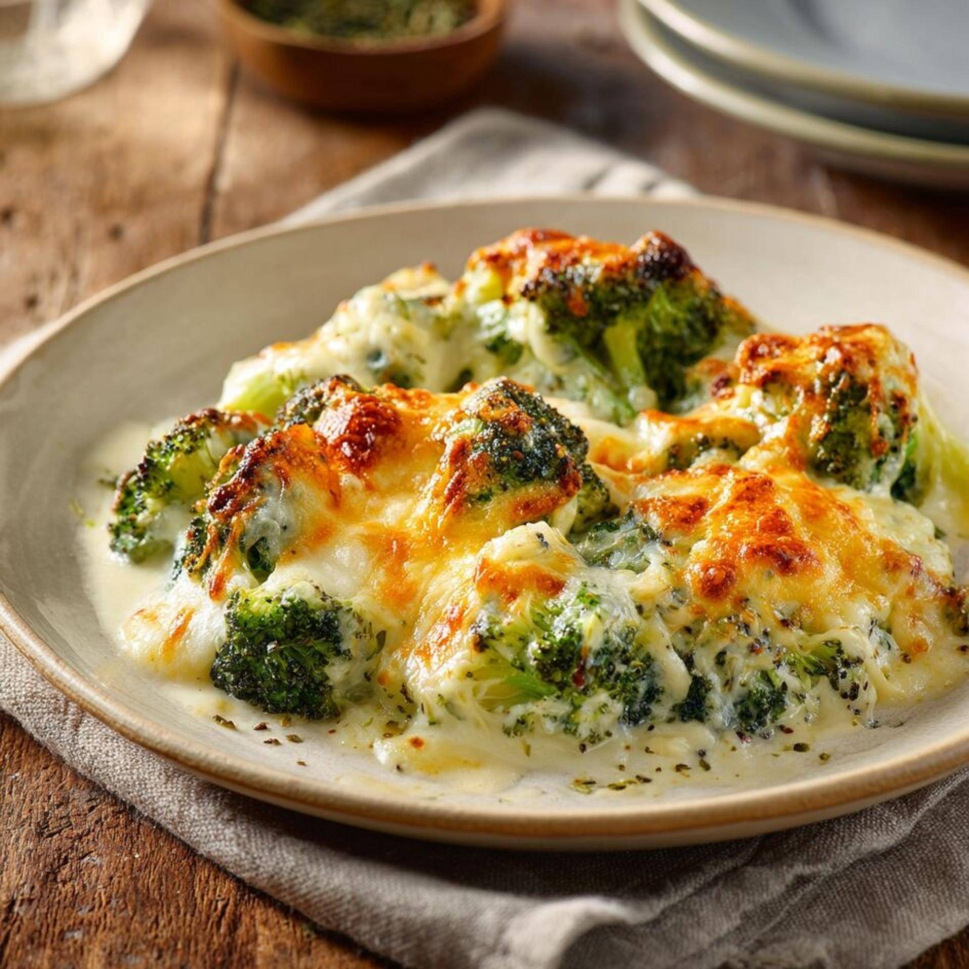 Gratin de brocolis & cheddar fondant - Recette Companion Connect | Moulinex