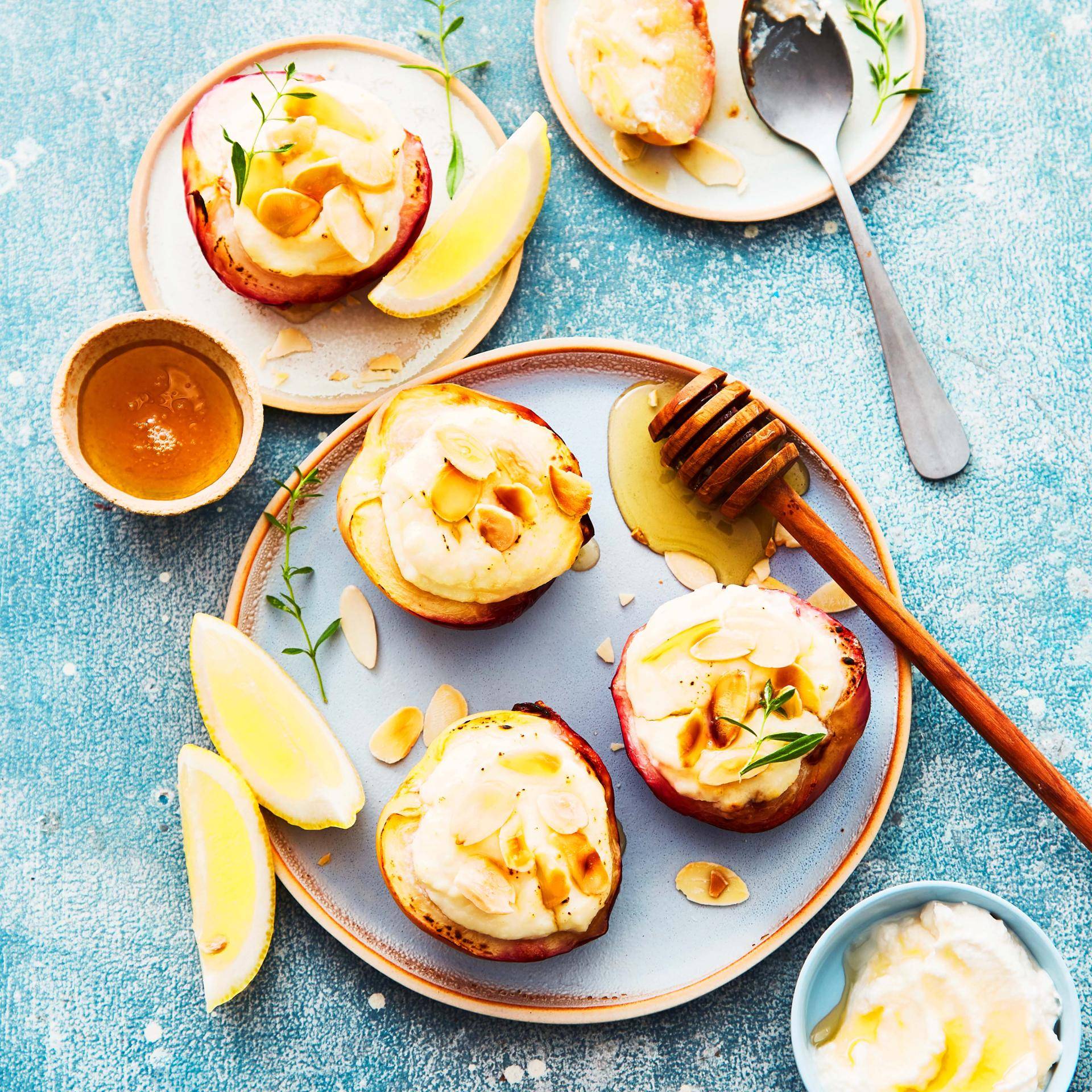 Nectarines met honing en ricotta - Recette Cookeo | Moulinex