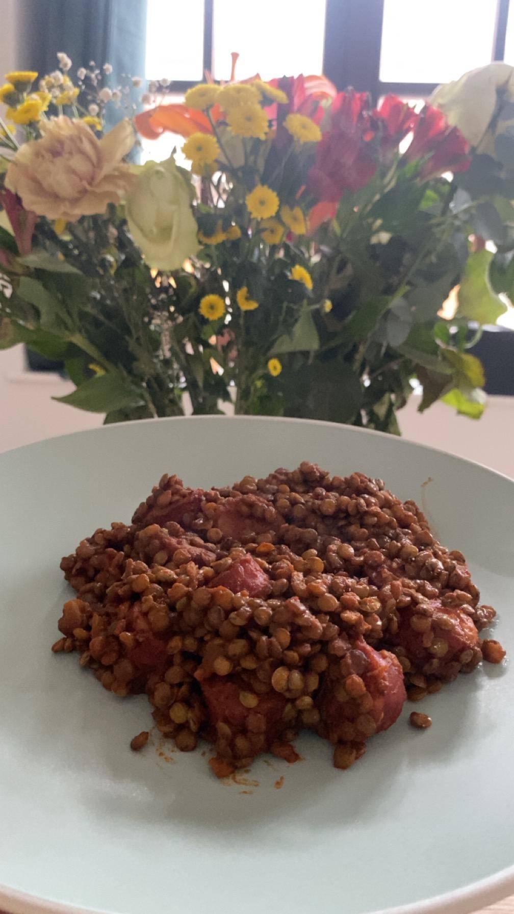 Saucisse lentille à la tomate - Recette Cookeo | Moulinex