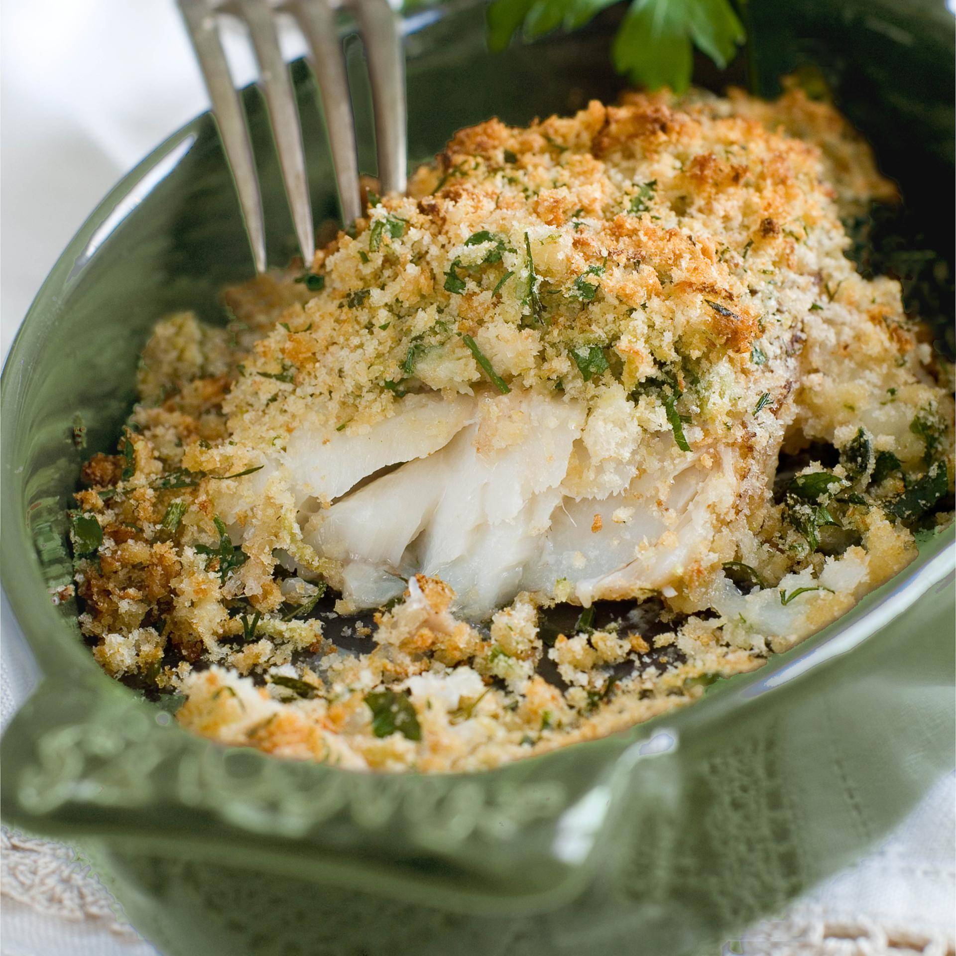 Witte vis met een broccolikorstje - Recette Easy Fry Max | Moulinex