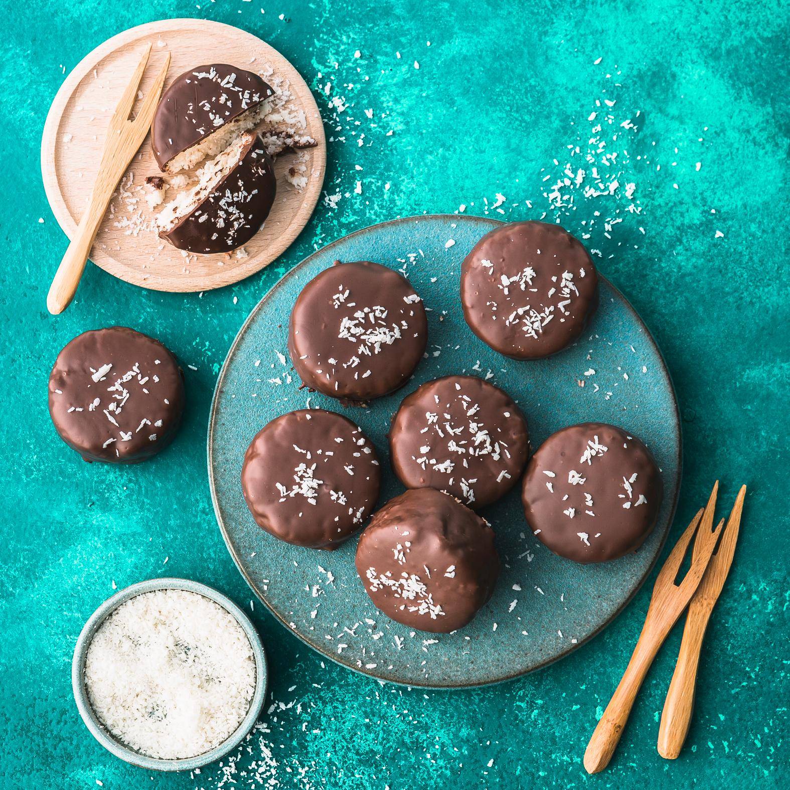 Chocolade en kokosnoot hapjes - Recette Companion | Moulinex