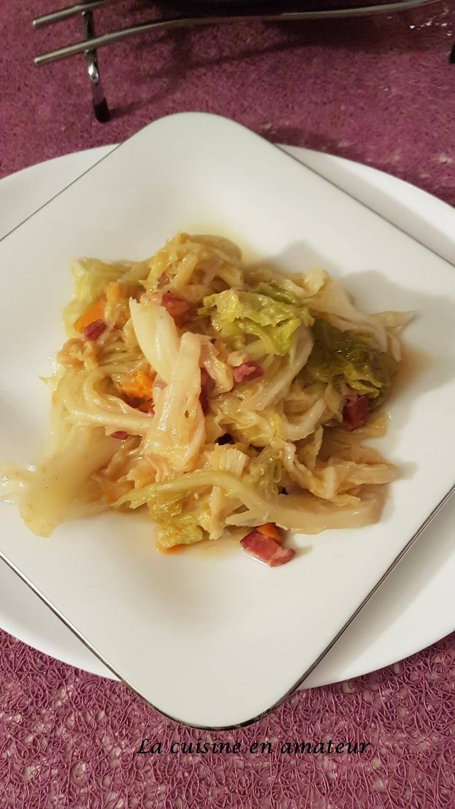 Choux Chinois aux Lardons - Recette Cookeo | Moulinex