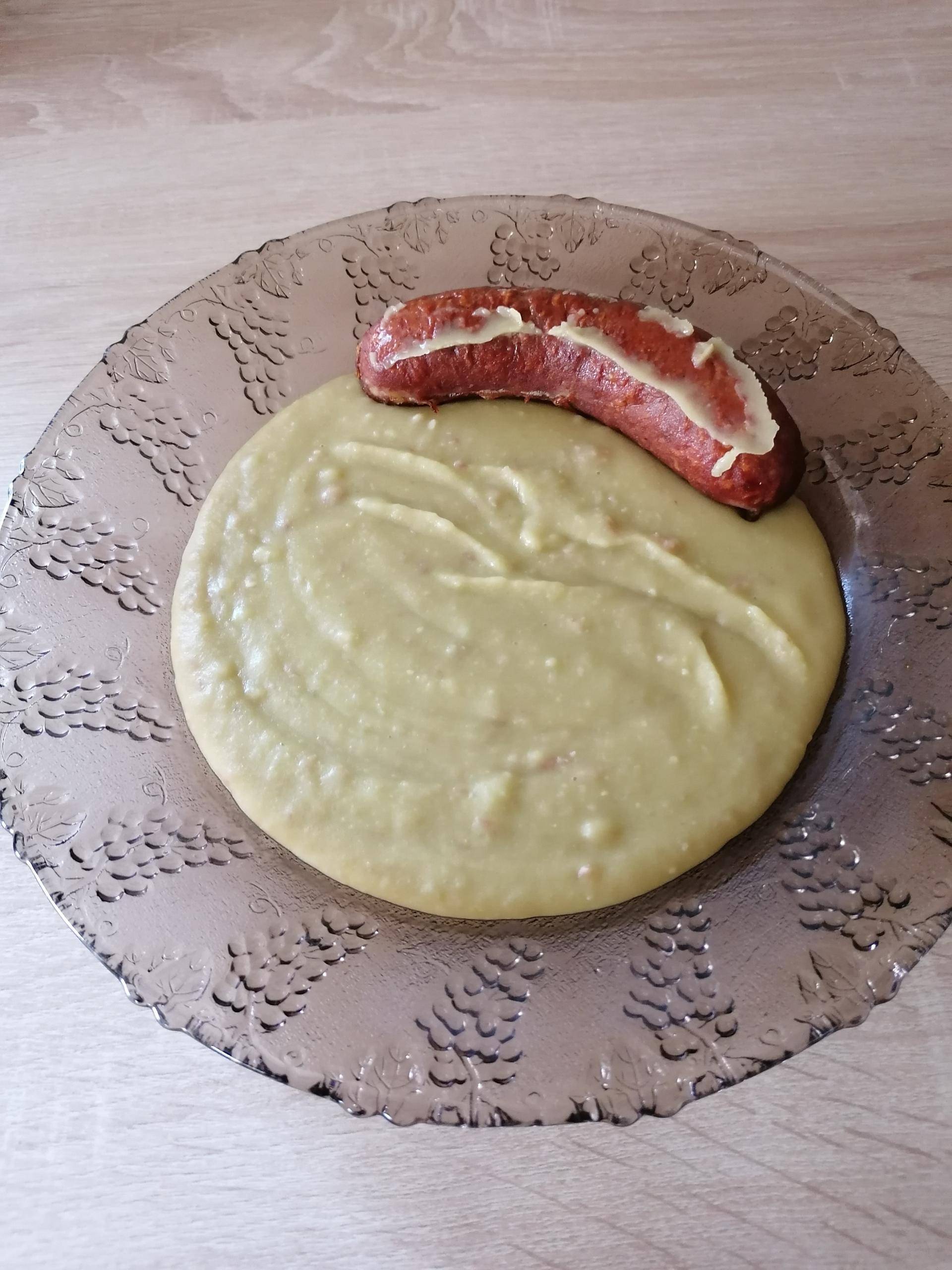 Soupe pois cassés saussices fumé - Recette Cookeo | Moulinex