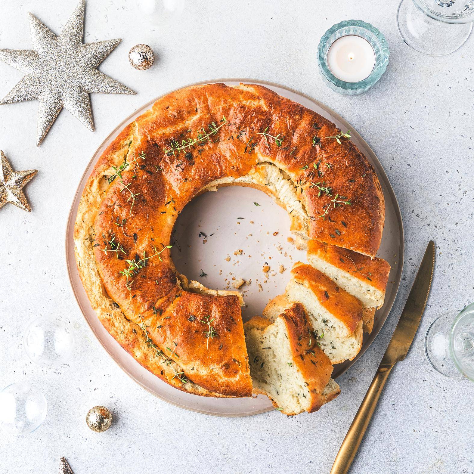 Couronne aux pommes de terre et aux herbes - Recette Companion | Moulinex