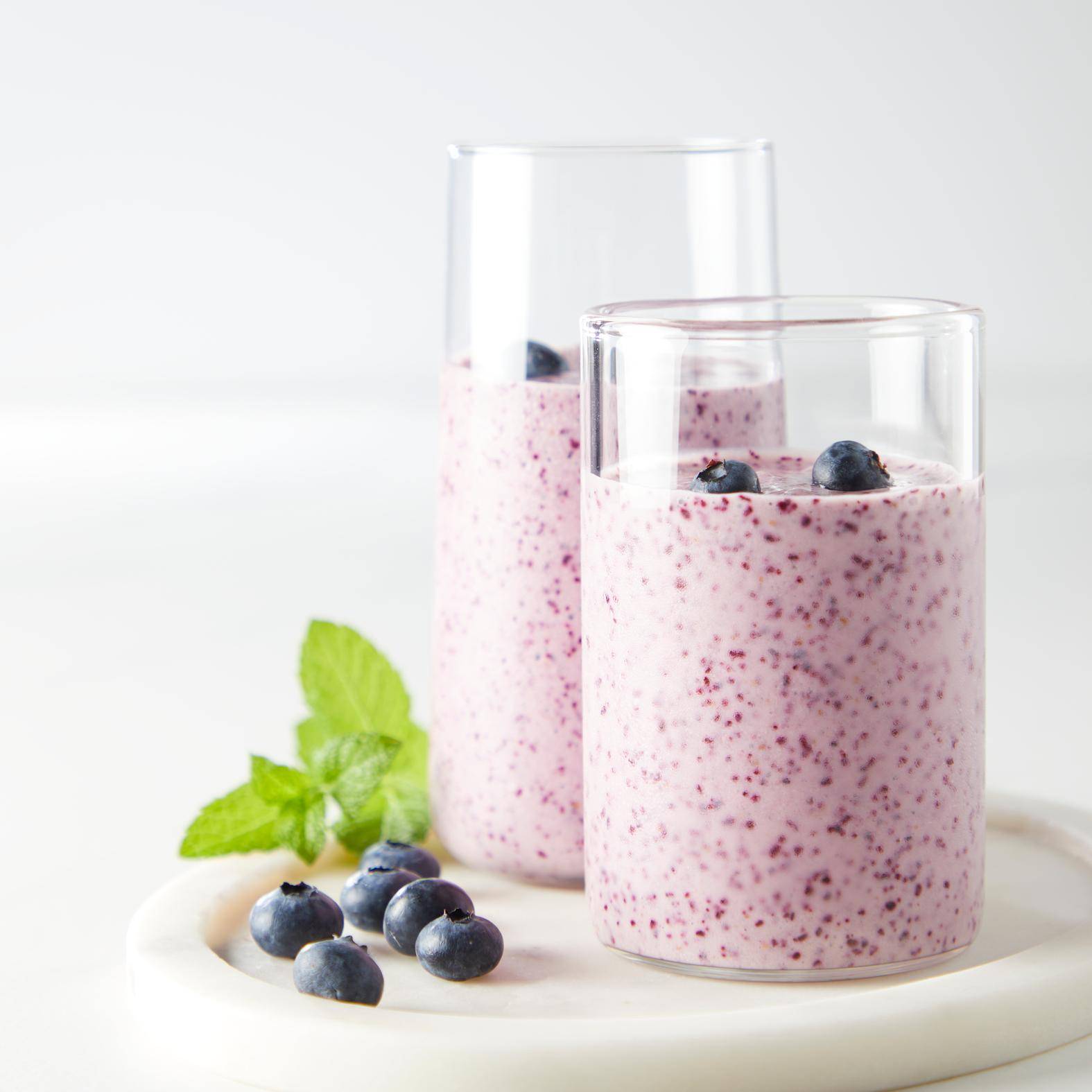 Smoothie yaourt et myrtilles - Recette Perfectmix Cook | Moulinex