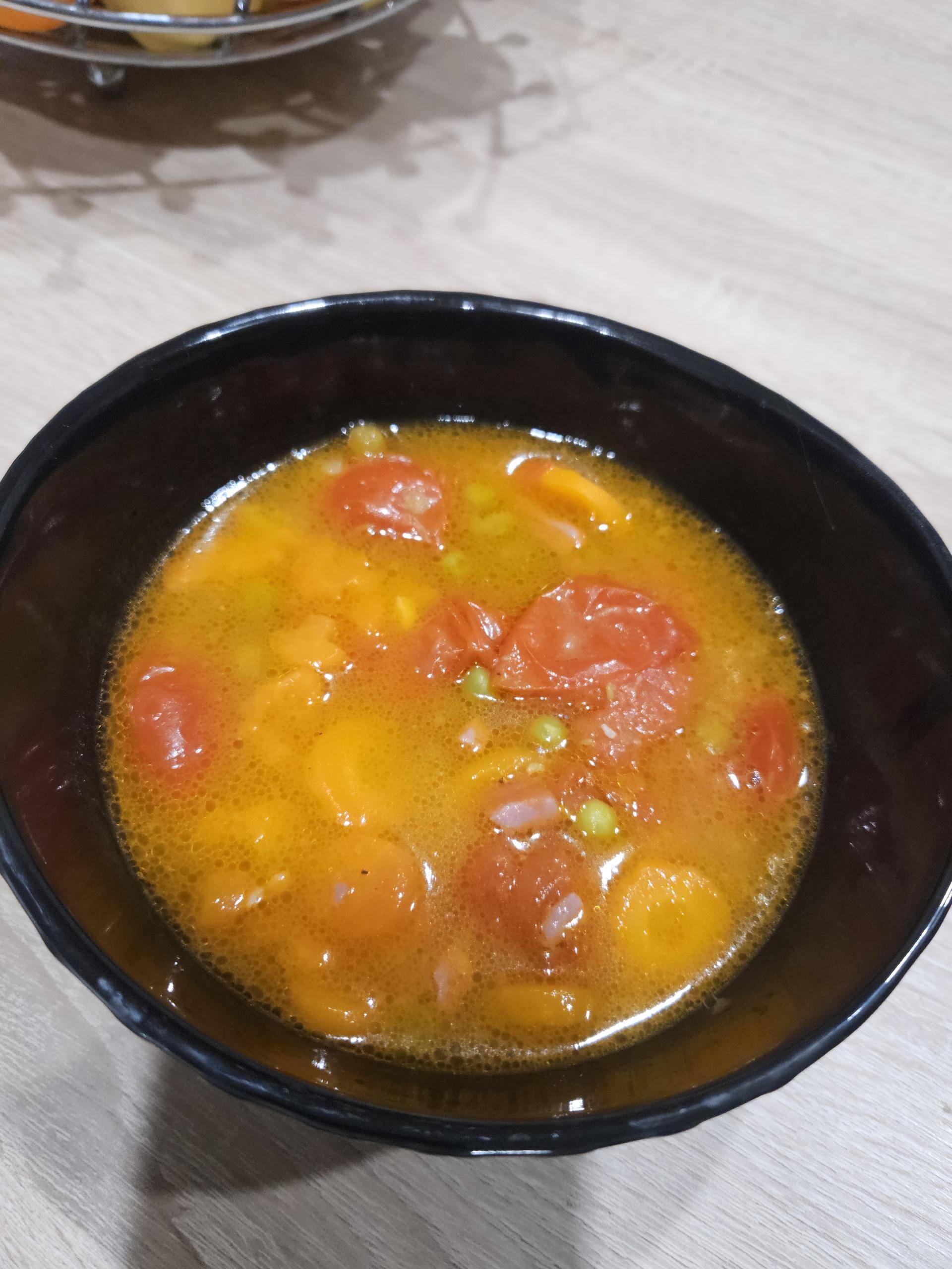 Soupe de petits pois carottes - Recette Cookeo V3 | Moulinex