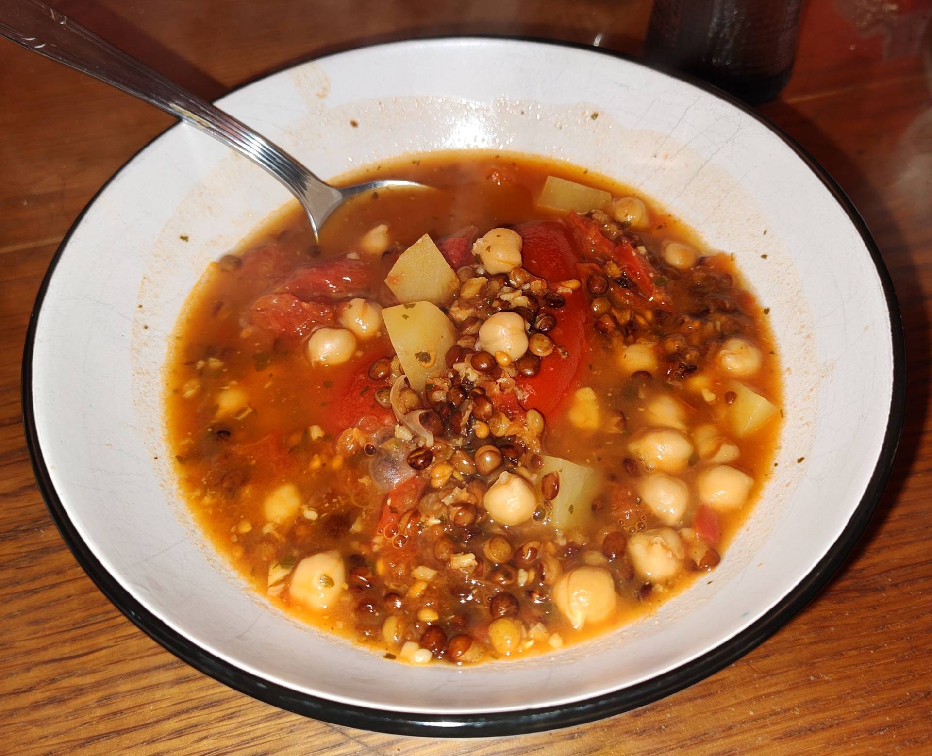 Soupe Libanaise aux lentilles et pois chiches - Recette Cookeo | Moulinex