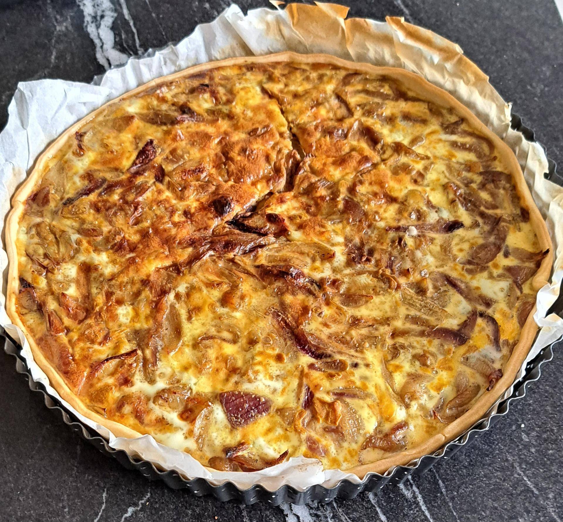 Tarte aux oignons rapide - Recette Companion XL | Moulinex