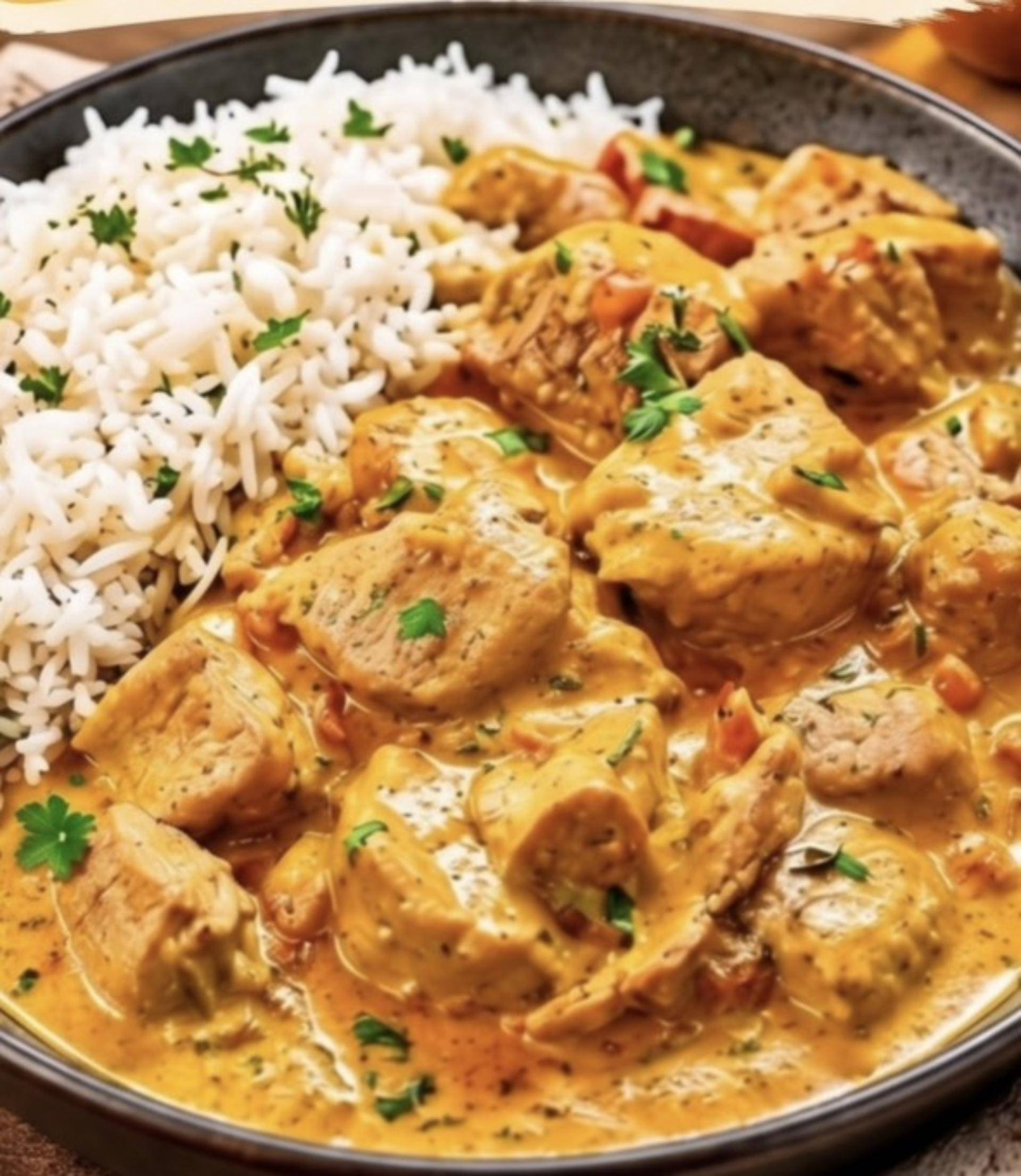 Sauté de Dinde Sauce Crémeuse au Curry - Recette Cookeo V3 | Moulinex