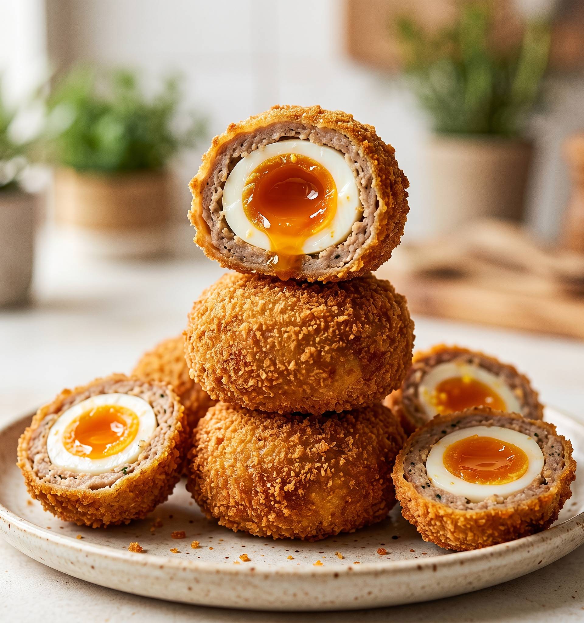 Scottish eggs (Oeufs Écossais) - Recette Easy Fry Max | Moulinex