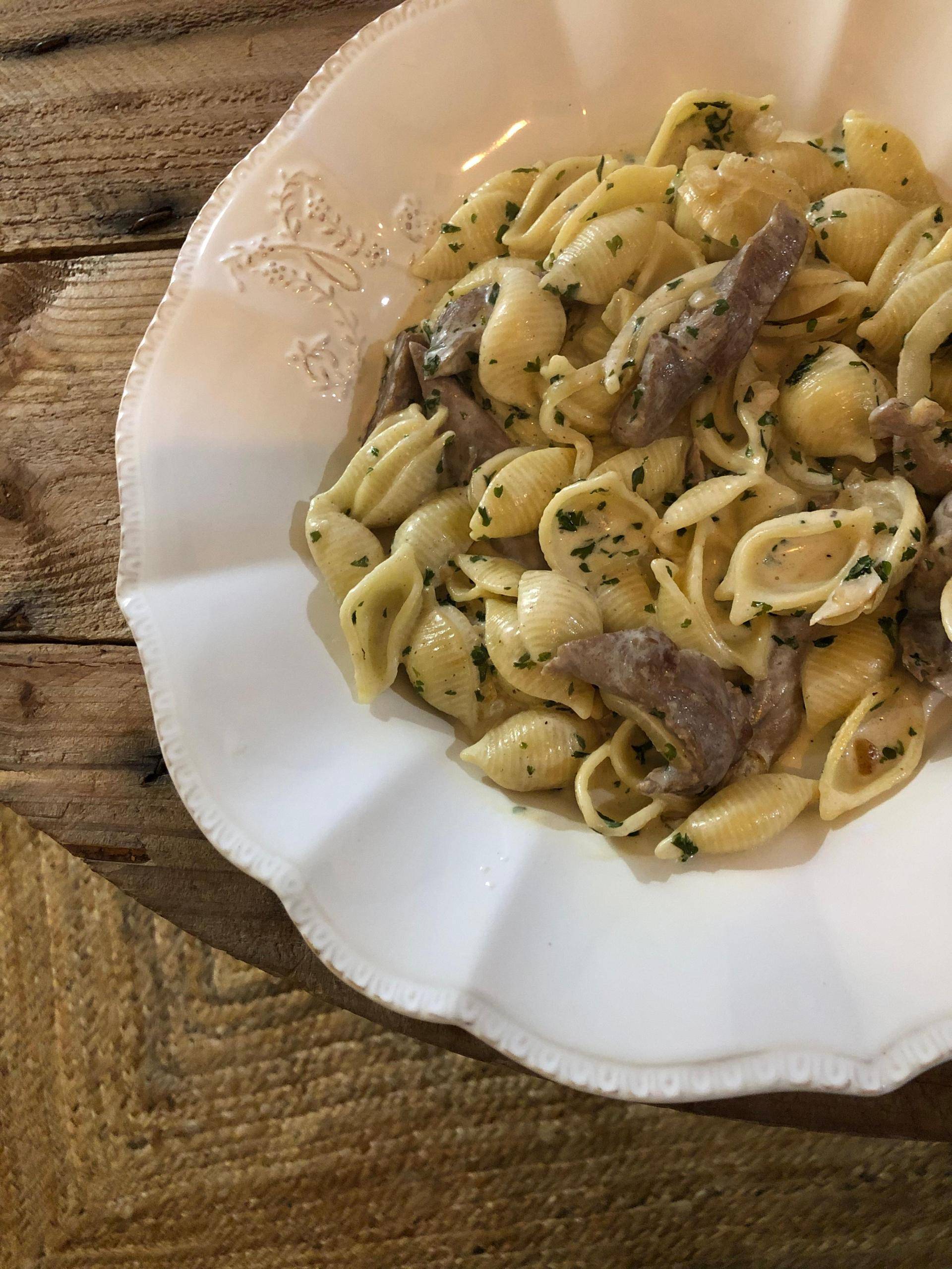 Pâtes aux aiguillettes de canard et son persil - Recette Cookeo | Moulinex