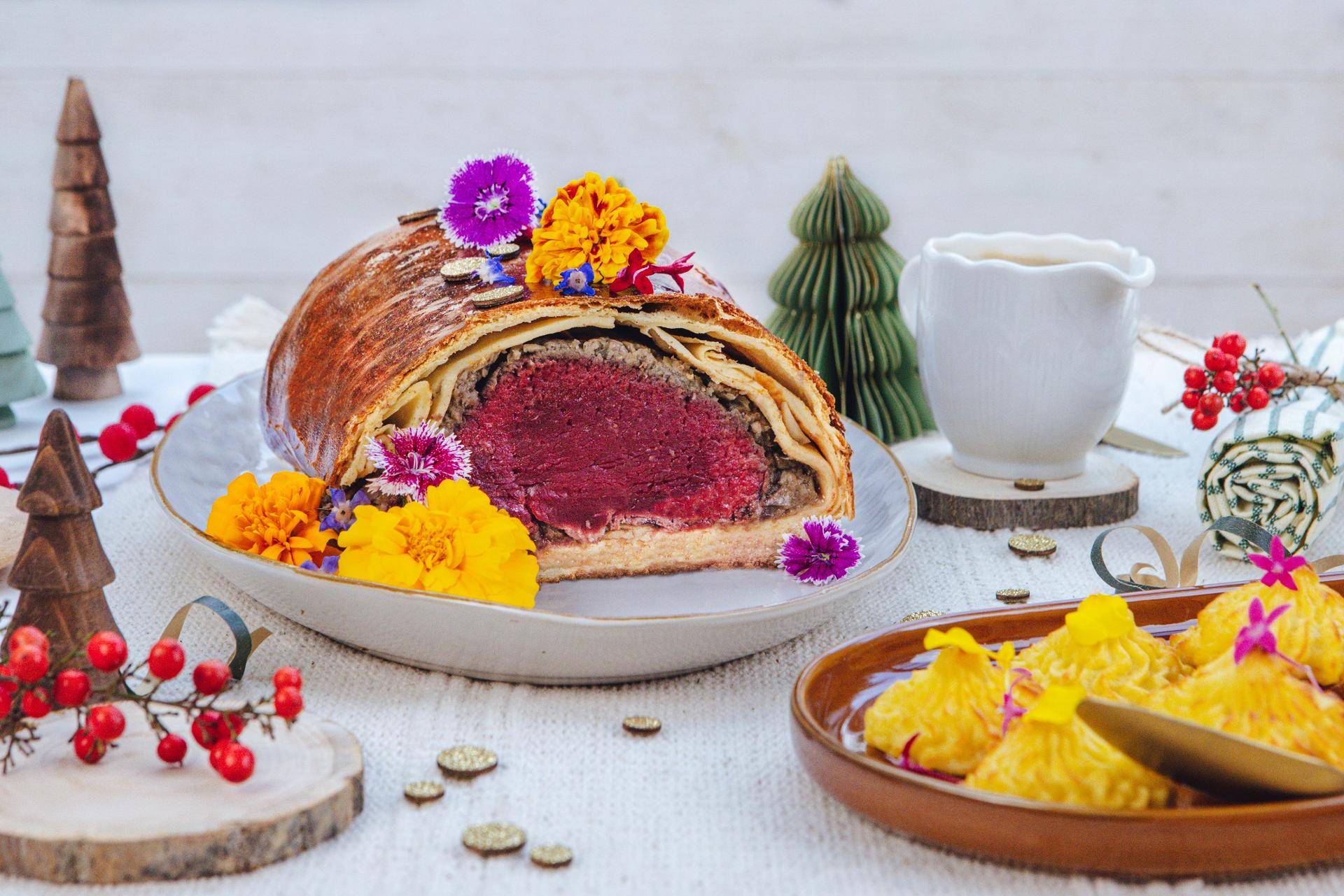 Boeuf en brioche, crème de cèpes et pommes Duchesse - Recette Companion | Moulinex