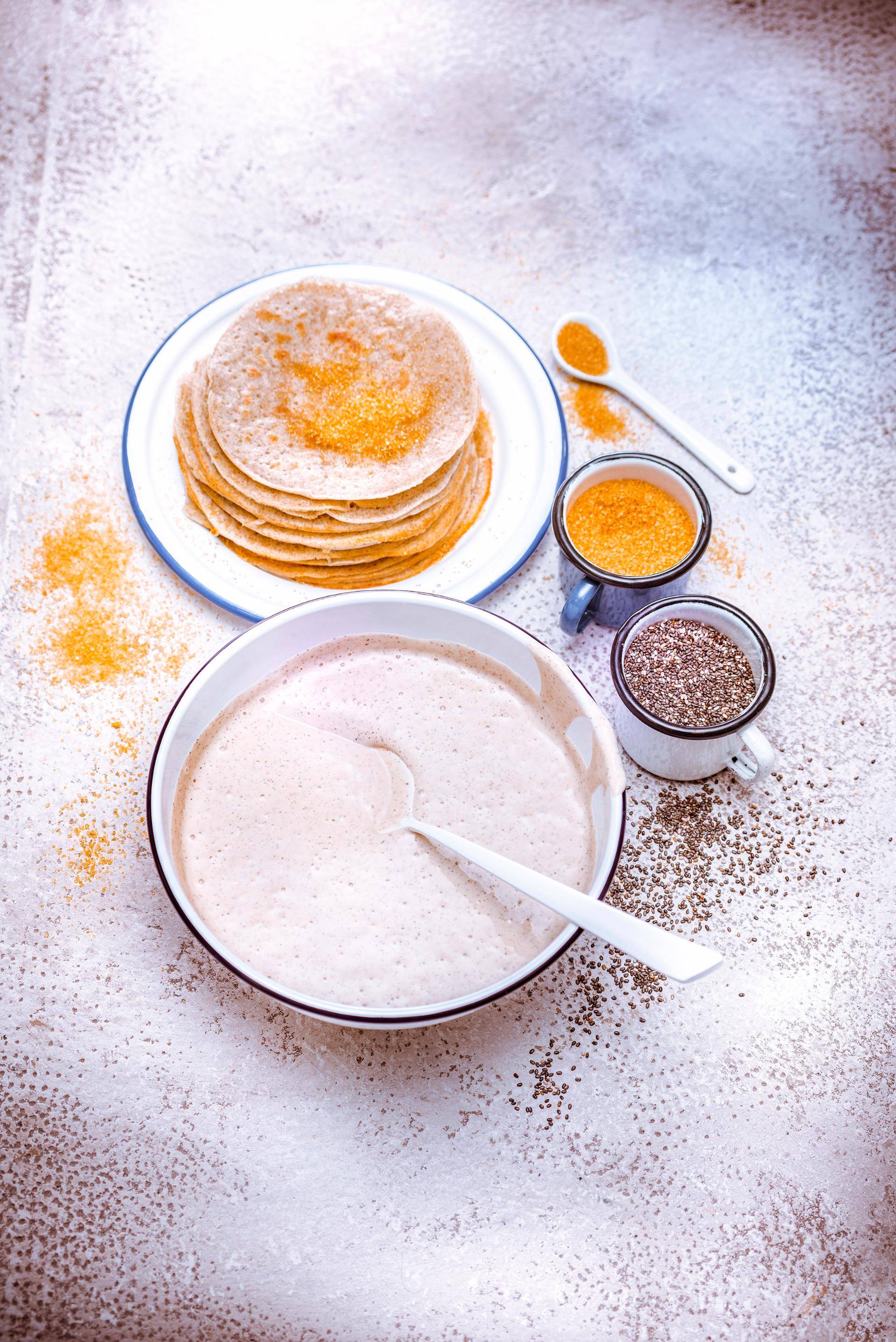 Pâte à crêpes aux graines de chia - Recette Ultrablend Cook | Moulinex