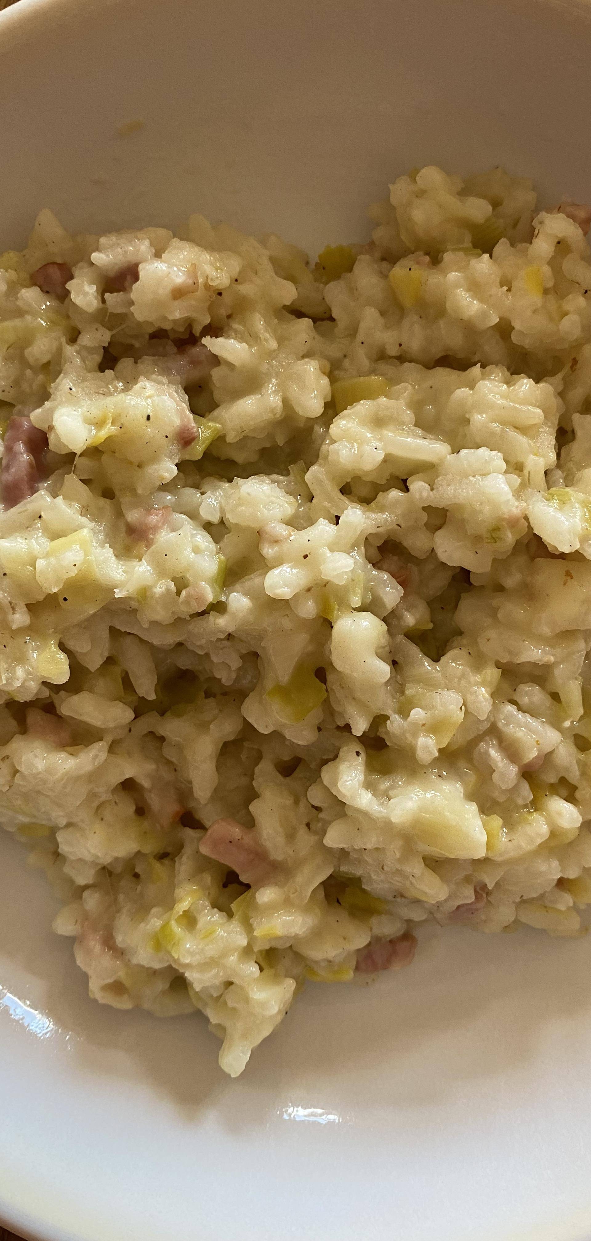 Risotto poireaux et lardons - Recette Companion Connect | Moulinex