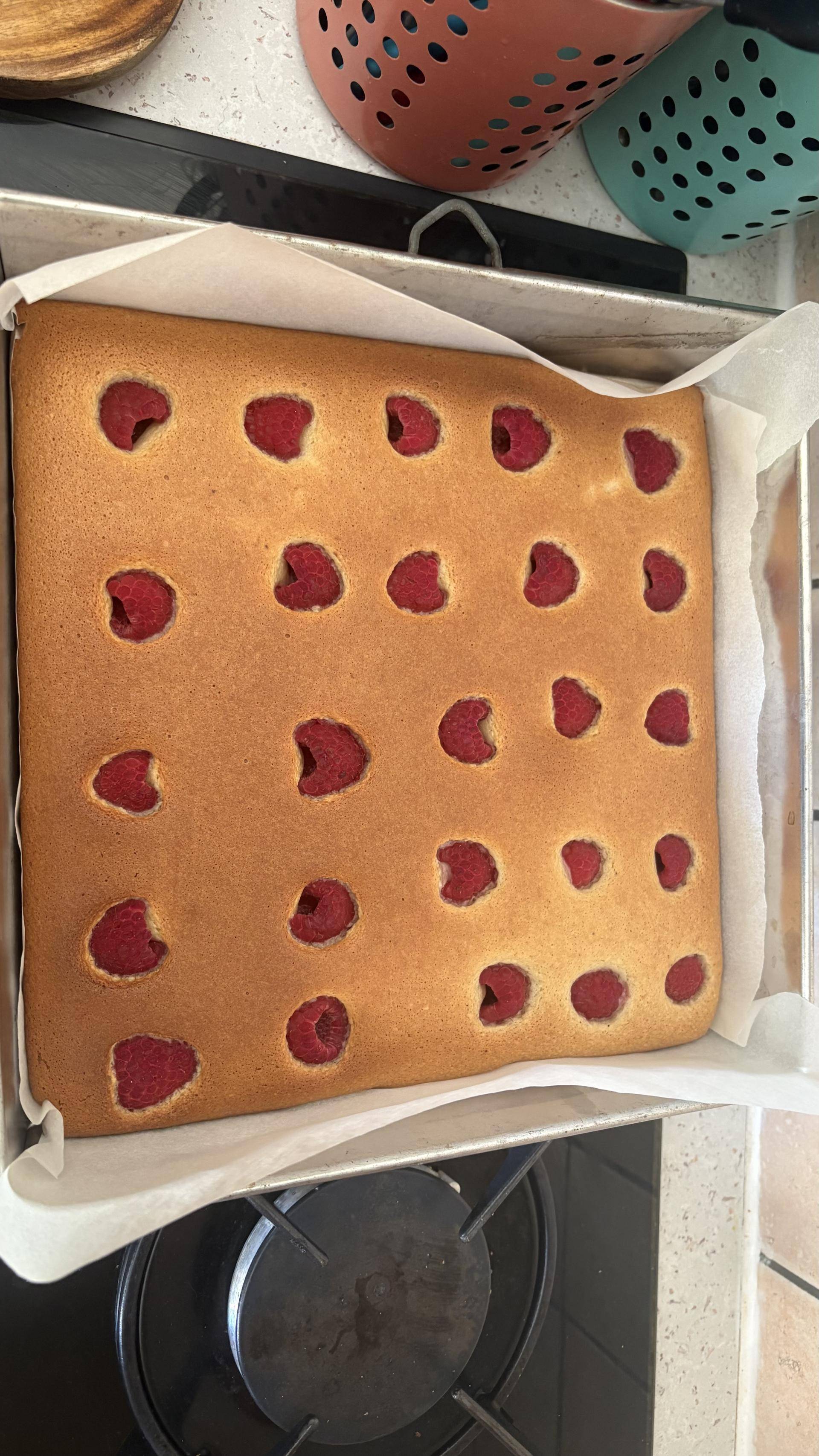 Financier géant framboises - Recette Companion Connect XL | Moulinex