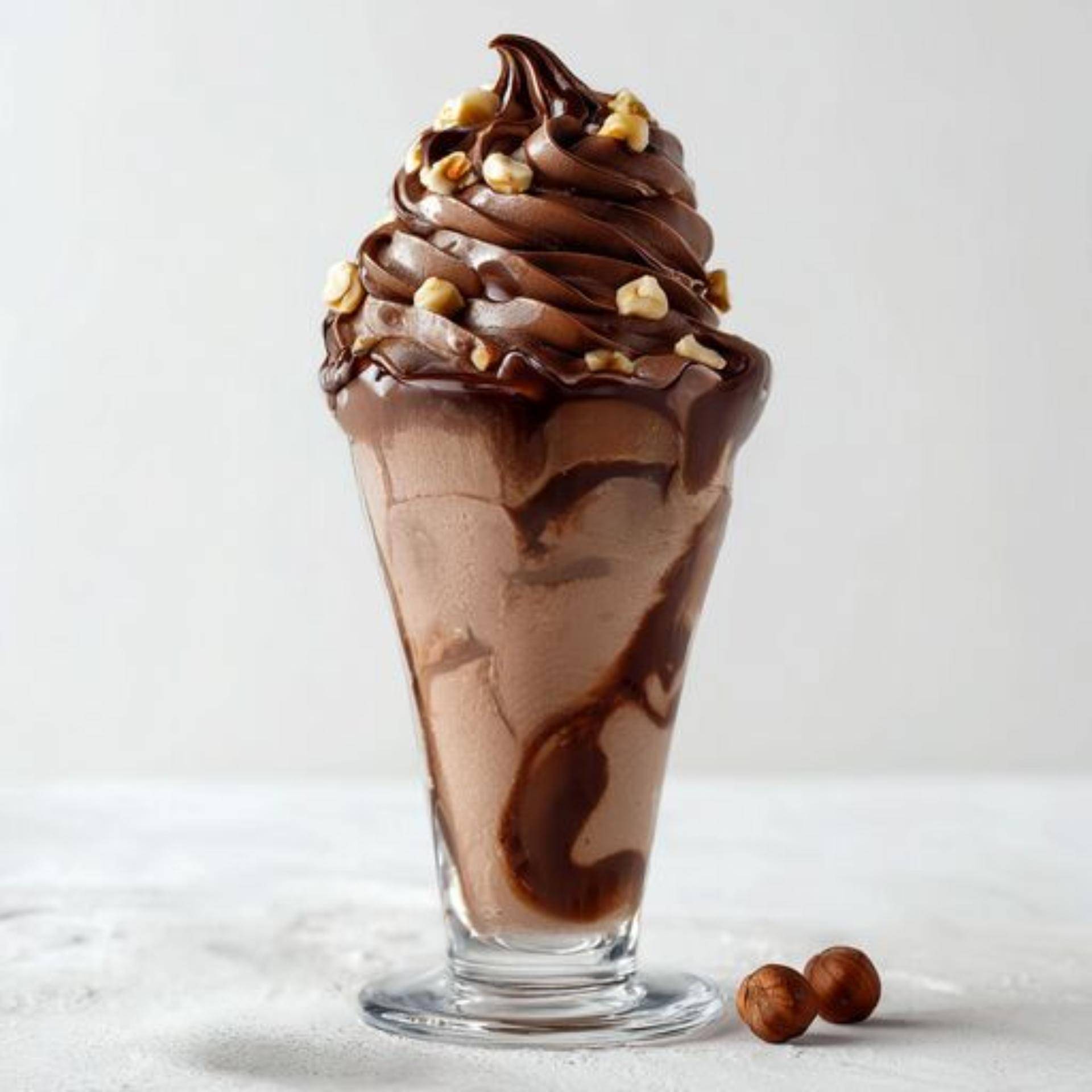 Sundae chocolat noisette avec la machine à glaces Dolci - Recette Dolci | Moulinex