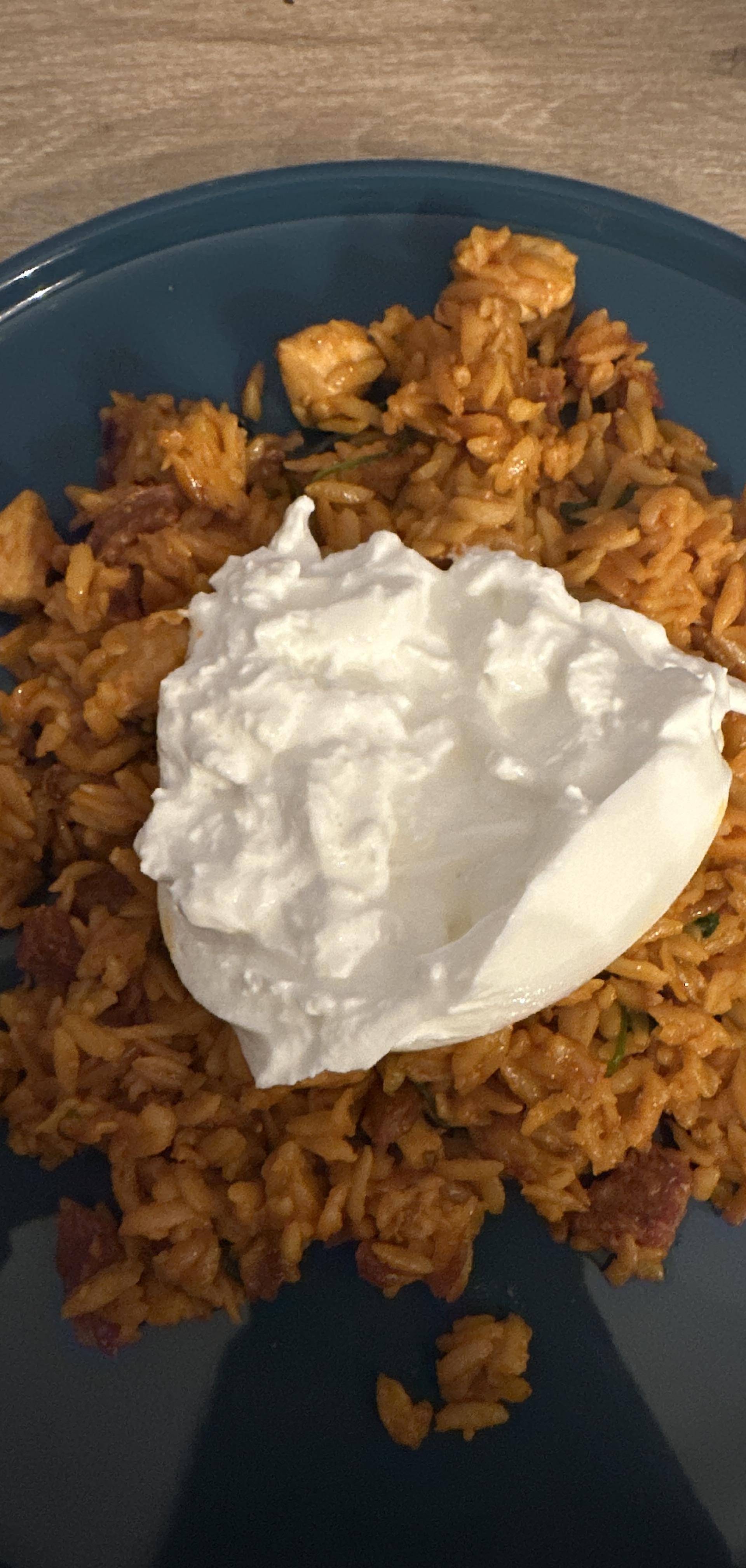 Orzo façon risotto, burrata - Recette Cookeo | Moulinex