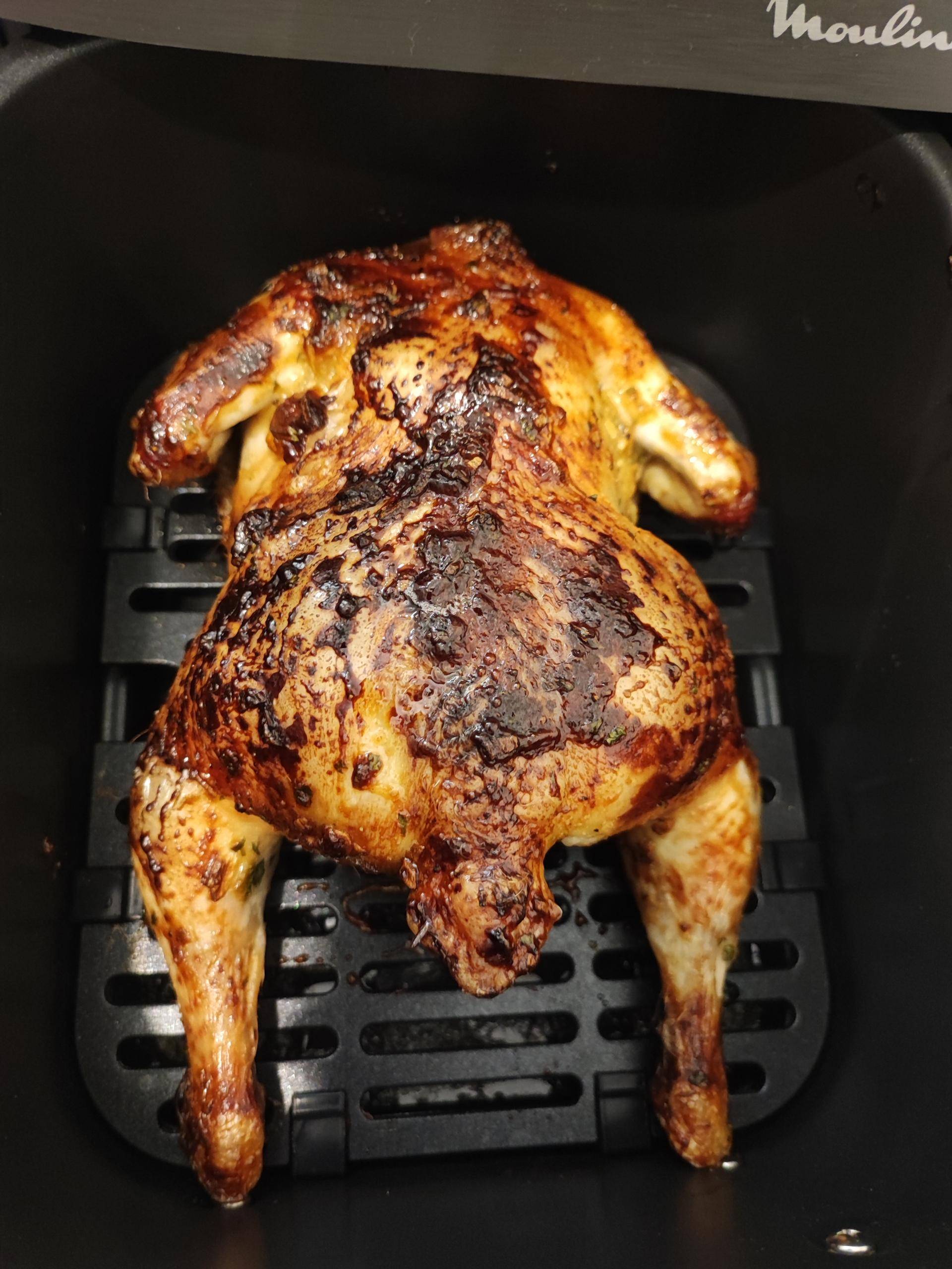 Poulet entier a la moutarde au miel - Recette Dual EasyFry | Moulinex